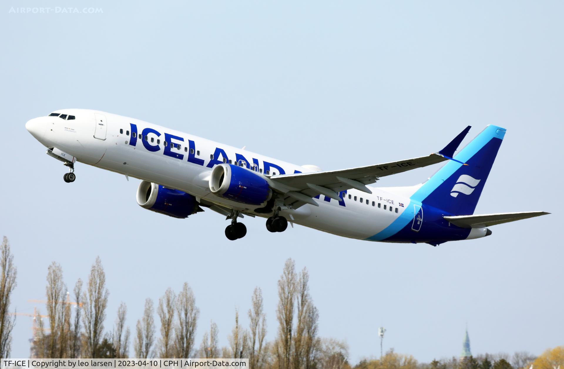 TF-ICE, 2018 Boeing 737-8 MAX C/N 44353, Copenhagen 10.4.2023