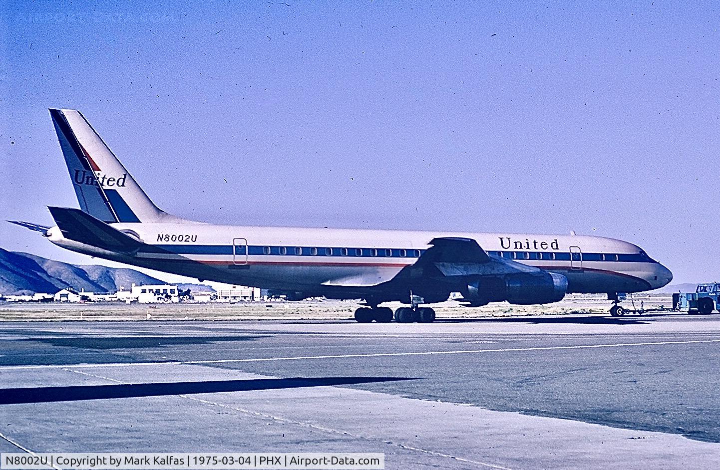 N8002U, 1958 Douglas DC-8-11 C/N 45279, United Airlines Douglas DC-8-12, 