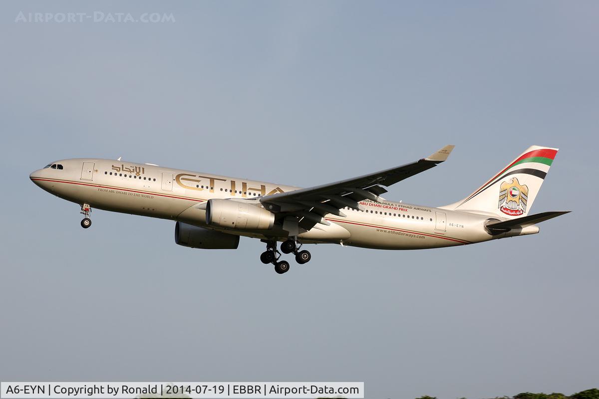 A6-EYN, 2007 Airbus A330-243 C/N 832, at bru