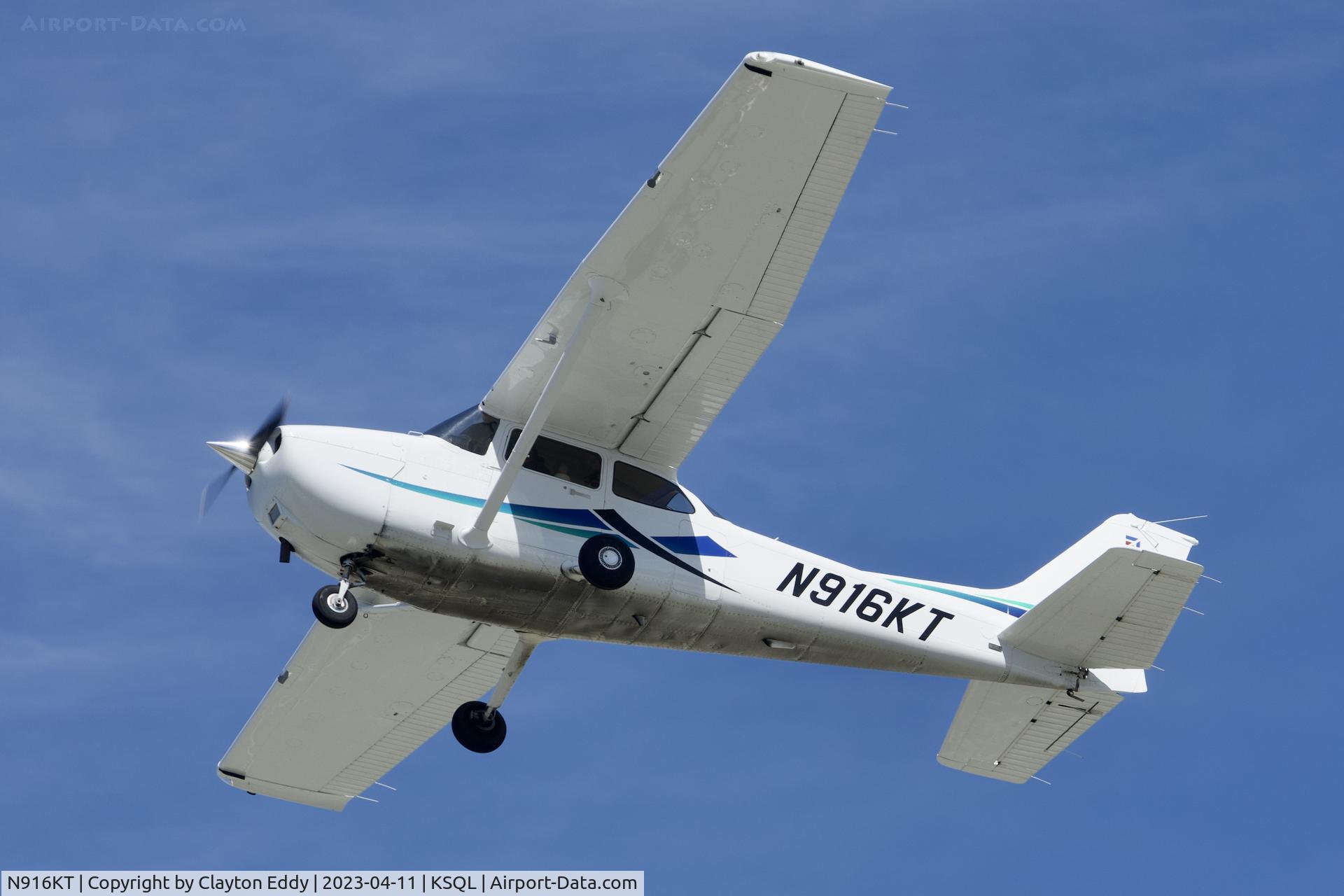 N916KT, 2021 Cessna 172S Skyhawk C/N 172S12763, San Carlos Airport in California 2023.