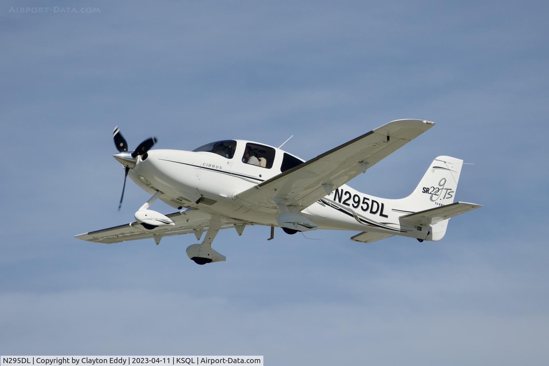 N295DL, 2007 Cirrus SR22 C/N 2335, San Carlos airport in California 2023.