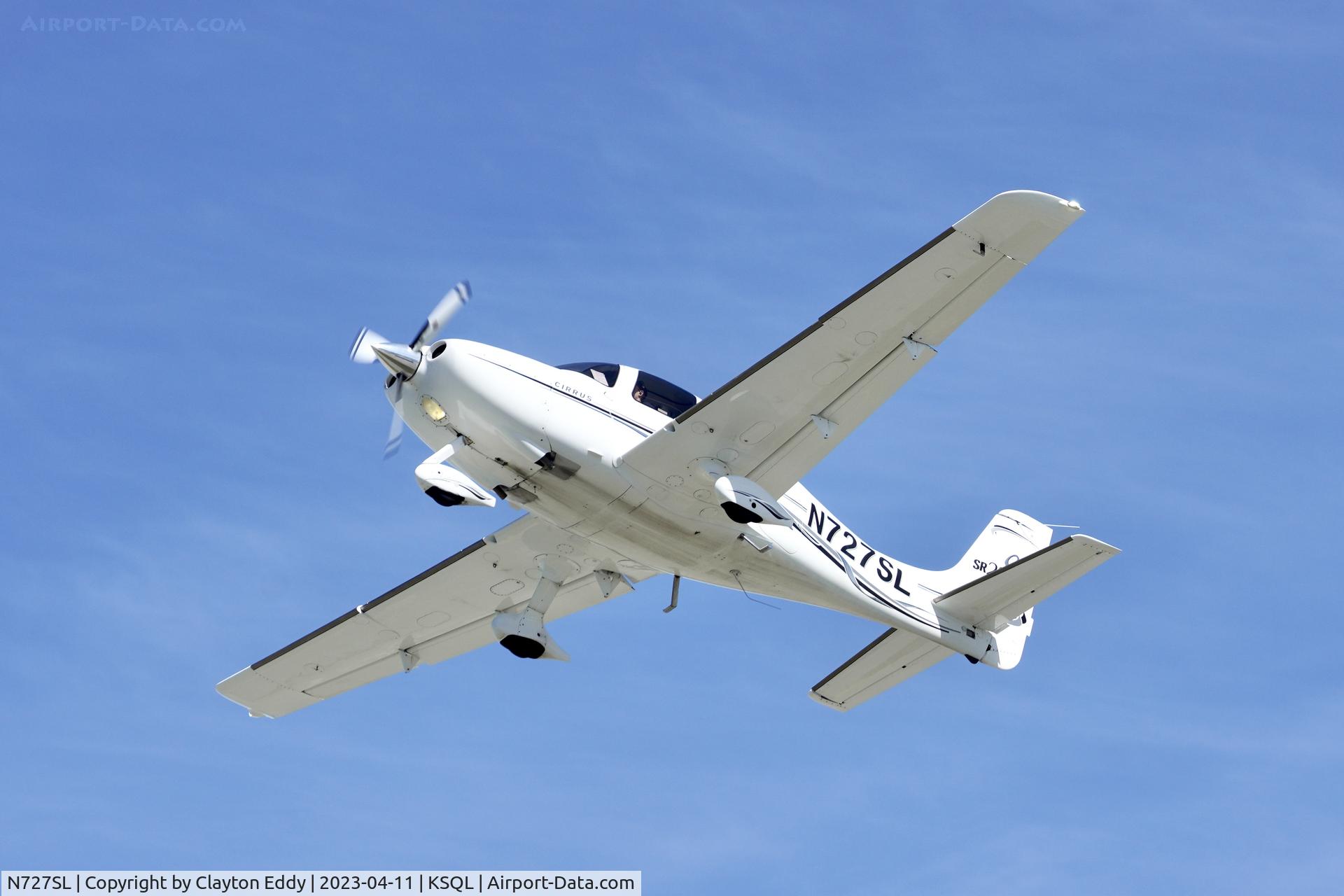 N727SL, 2006 Cirrus SR22 GTS C/N 1773, San Carlos Airport in California 2023.