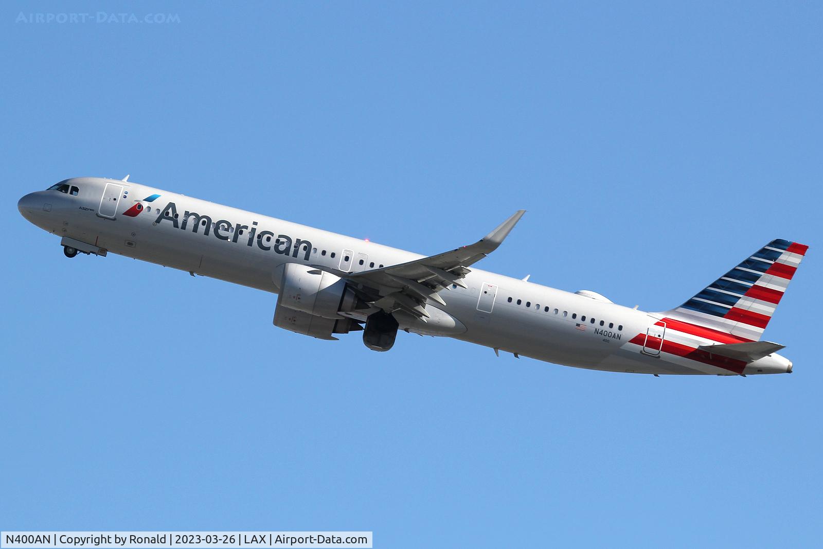N400AN, 2018 Airbus A321-253N C/N 8647, at lax