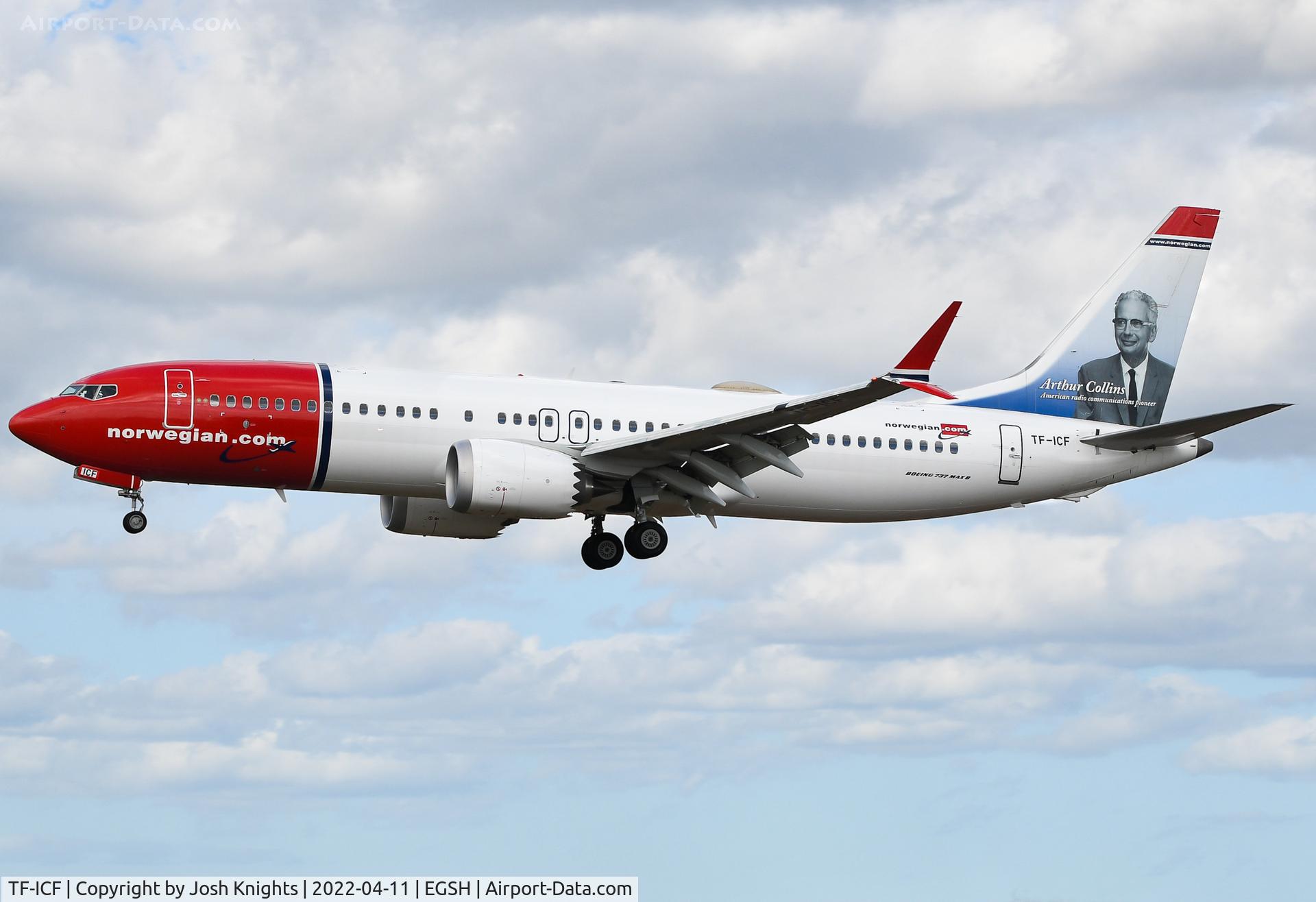 TF-ICF, 2018 Boeing 737-8 C/N 42834, Arriving For Respray.