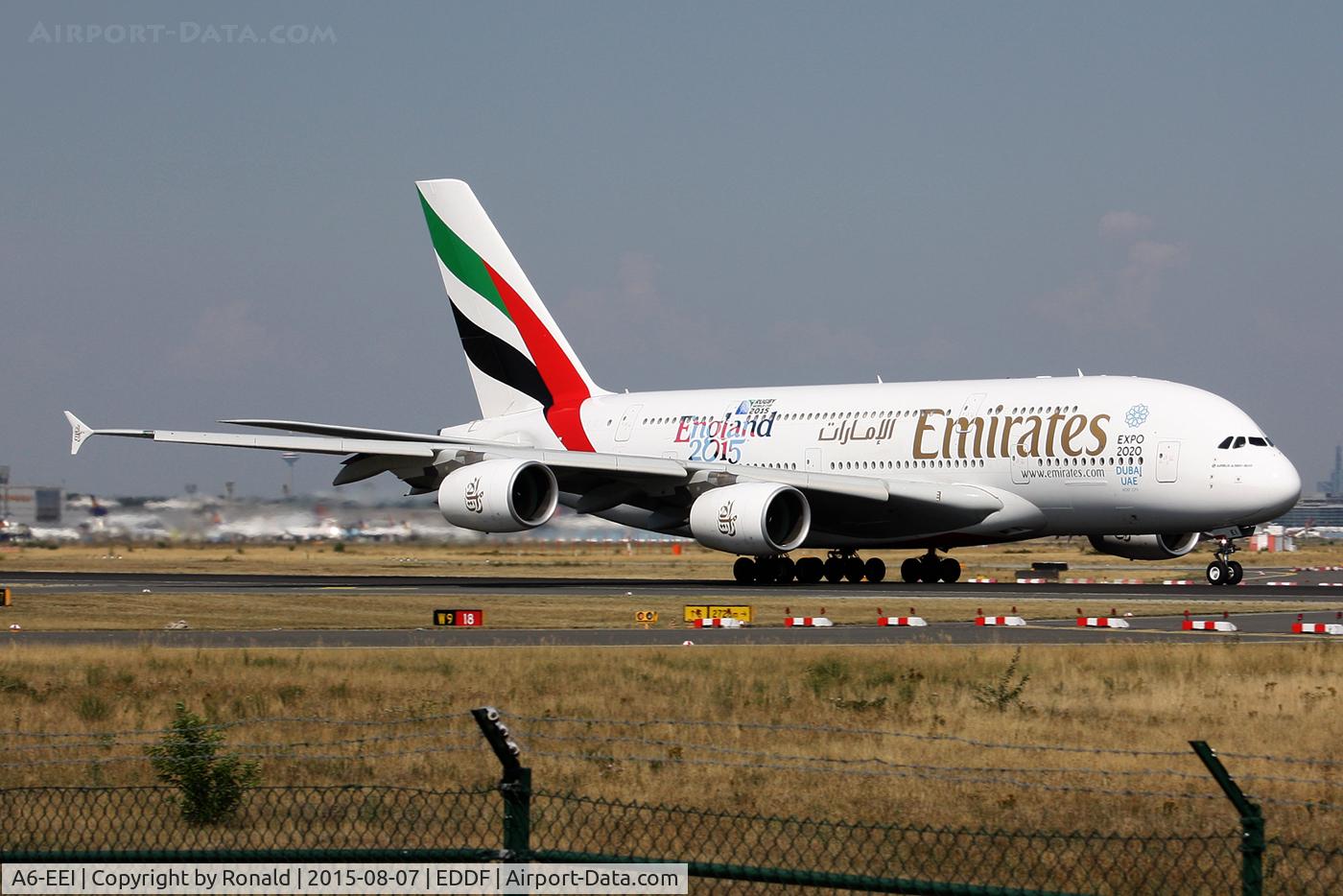 A6-EEI, 2012 Airbus A380-861 C/N 123, at fra