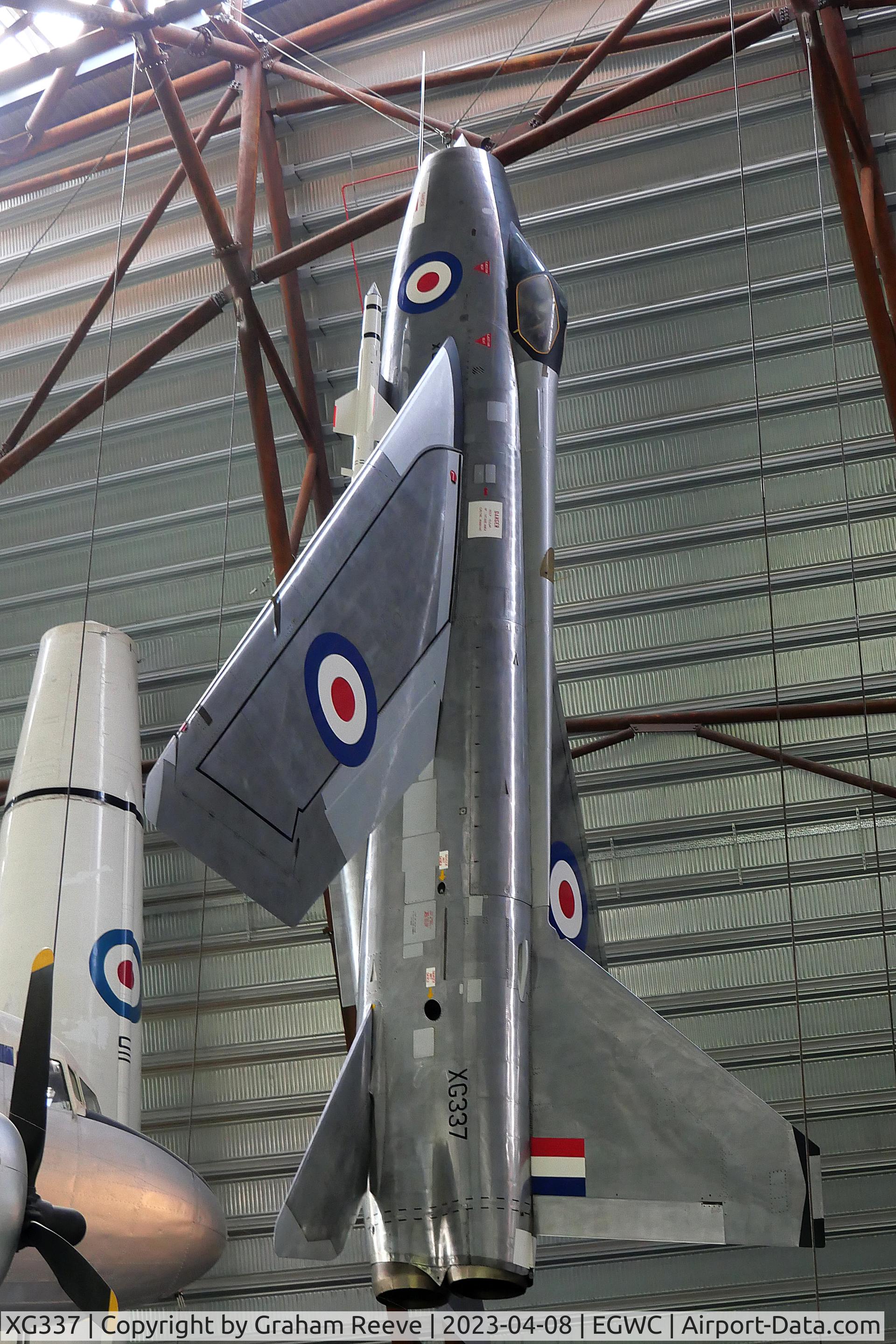 XG337, English Electric Lightning F.1 C/N 95026/1, On display at the RAF Museum, Cosford.