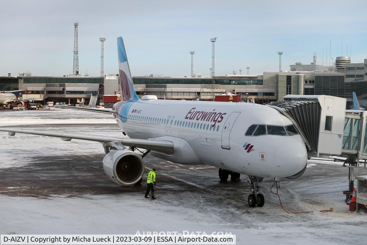 D-AIZV, 2013 Airbus A320-214 C/N 5658, At Arlanda