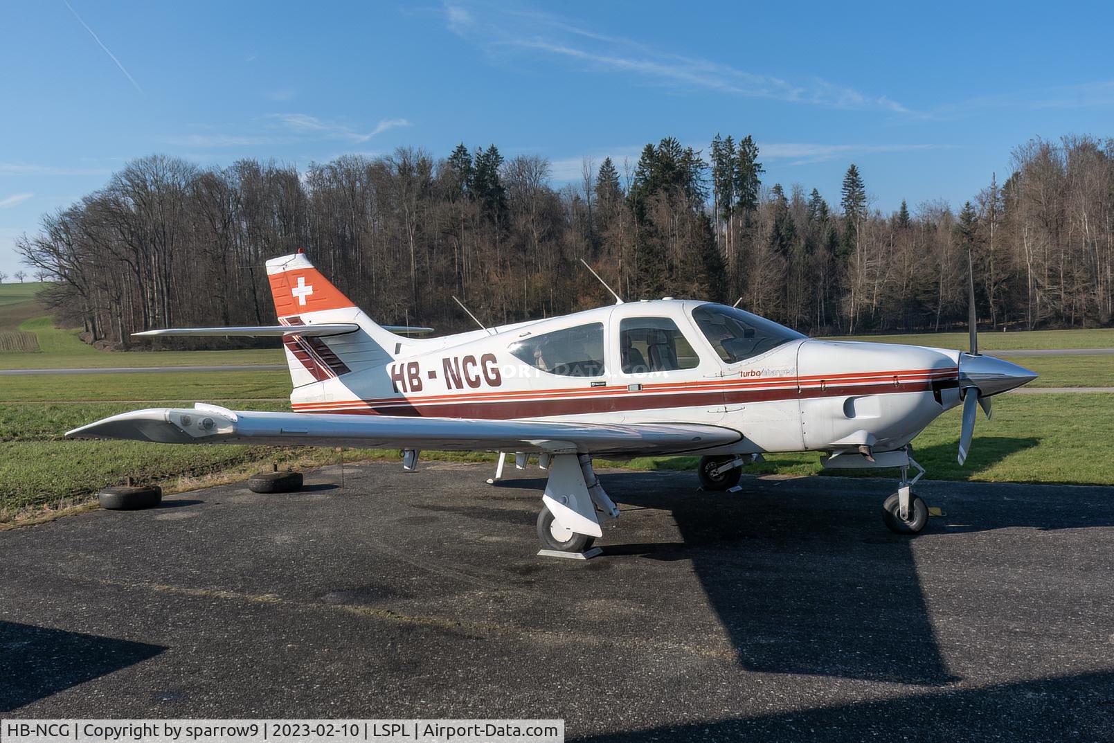 HB-NCG, 1976 Rockwell Commander 112TC C/N 13074, At Langenthal-Bleienbach