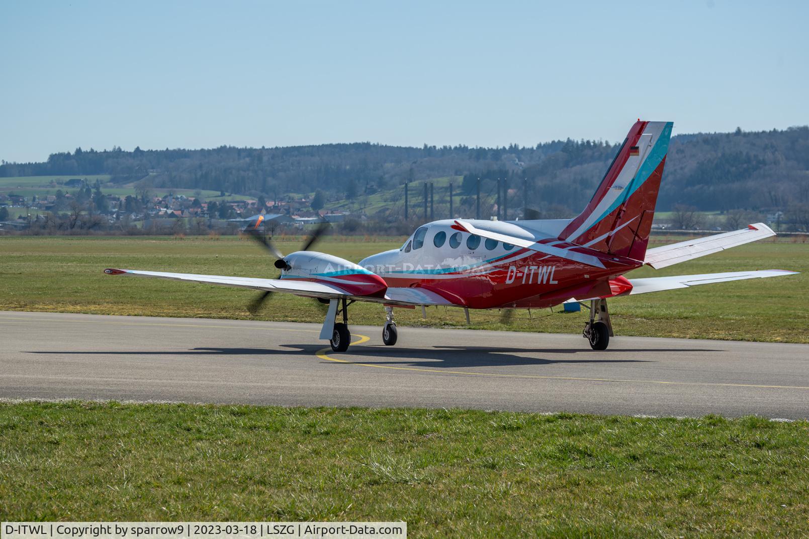 D-ITWL, 1981 Cessna 425 Corsair/Conquest 1 C/N 425-0048, At Grenchen