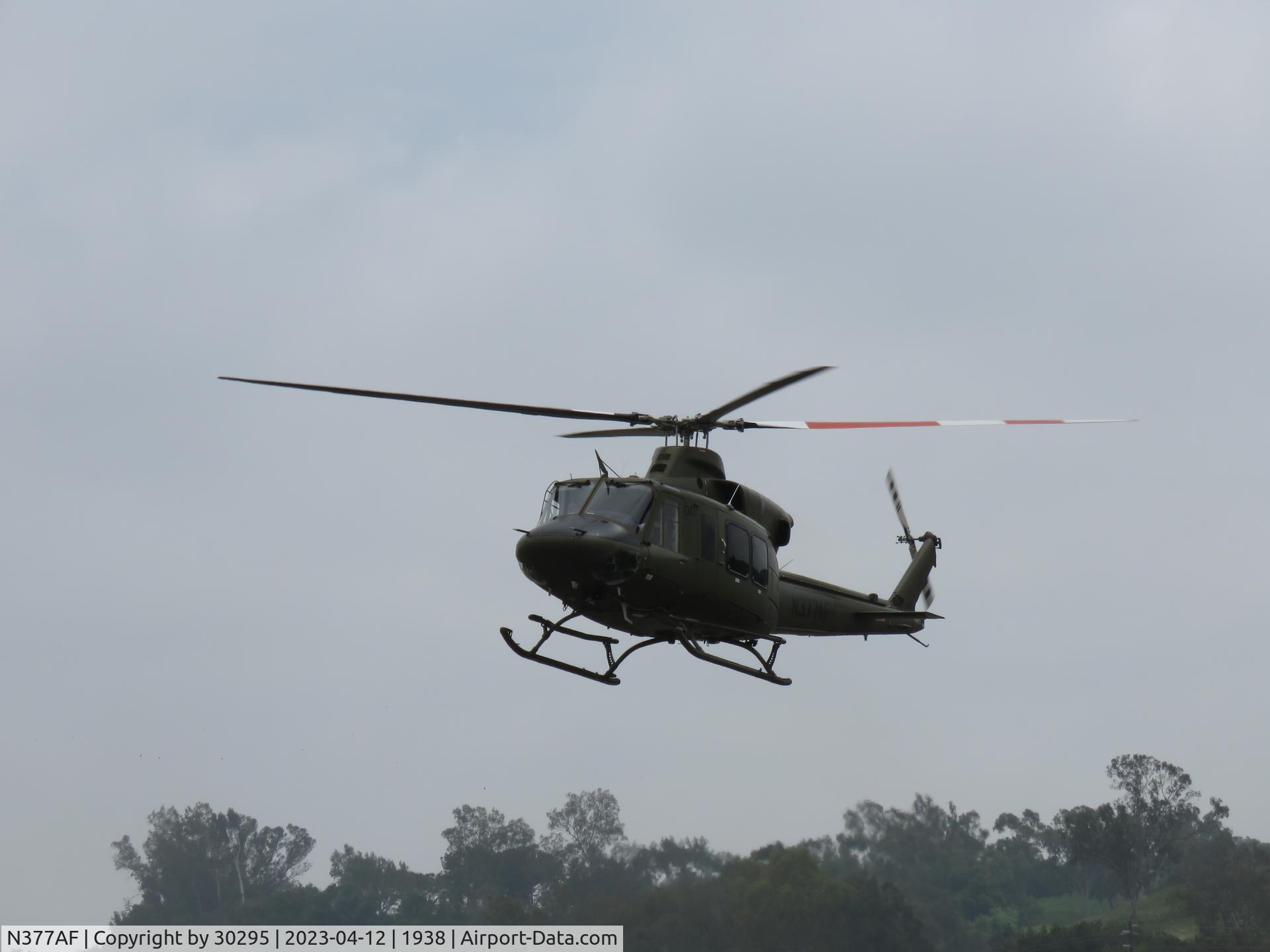 N377AF, 2017 Bell 412EP C/N 37030, Turning North