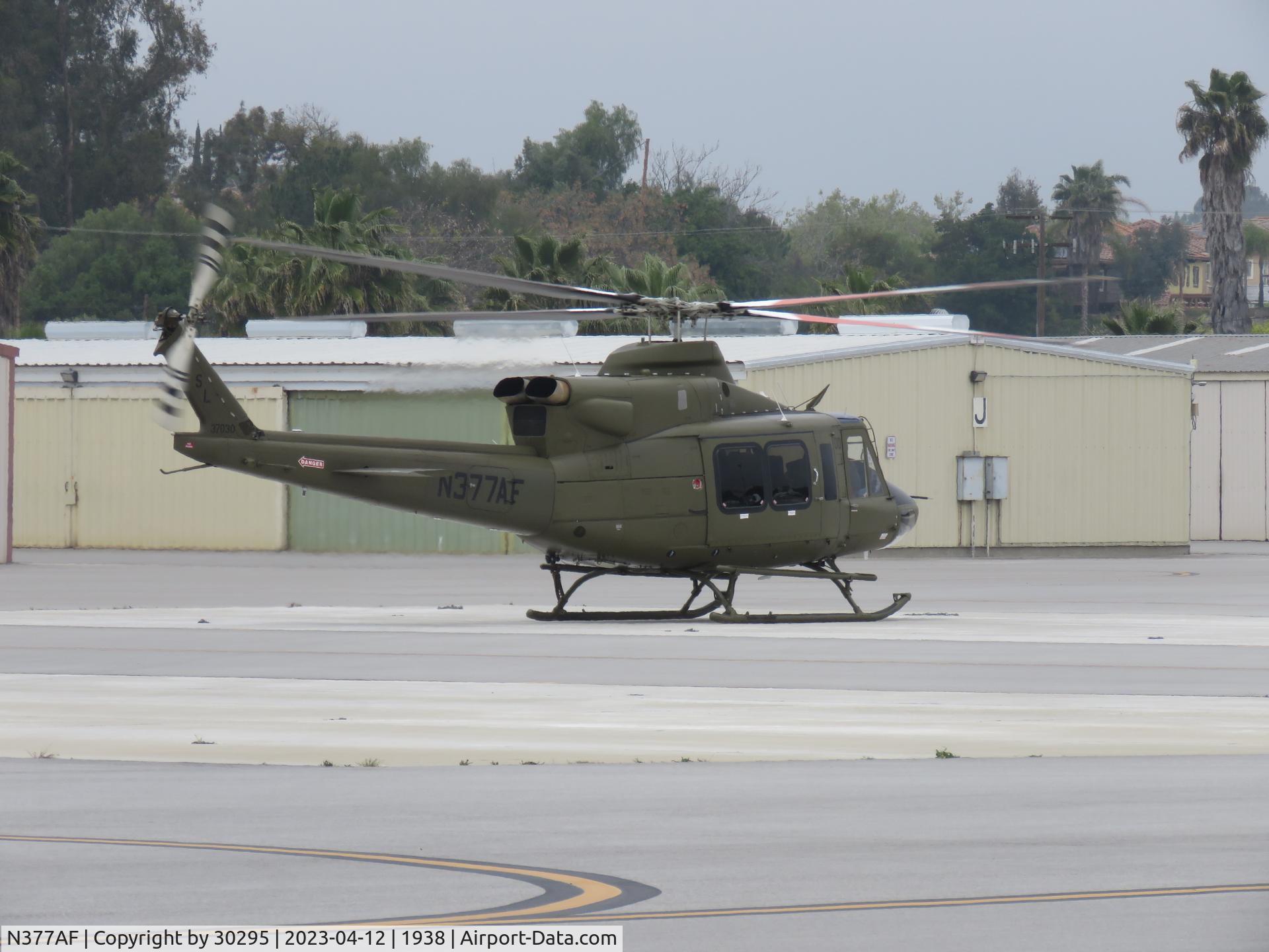 N377AF, 2017 Bell 412EP C/N 37030, Landed