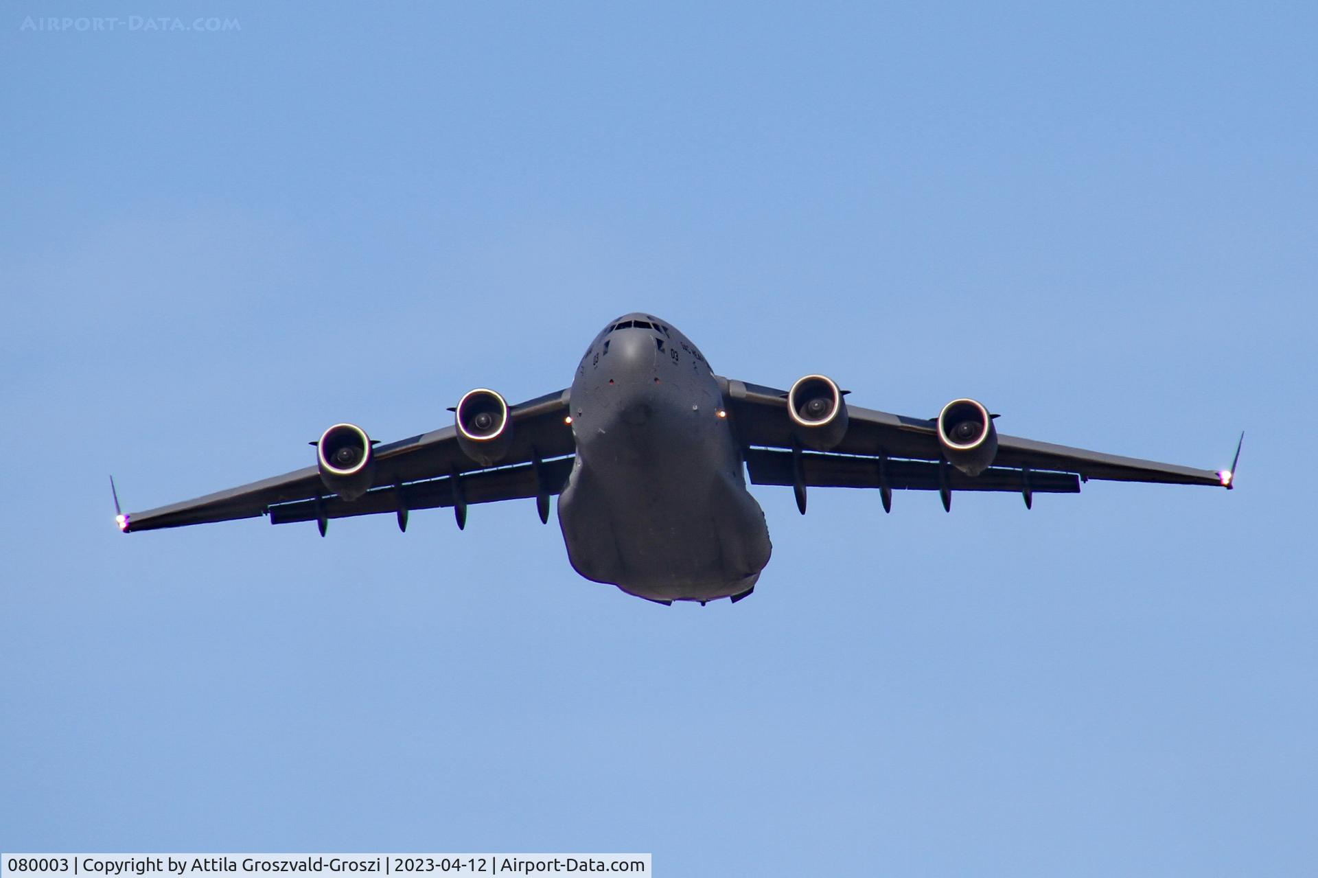 080003, 2009 Boeing C-17A Globemaster III C/N F-211, Veszprém, Jutas-Újmajor Hungarian Air Force training base