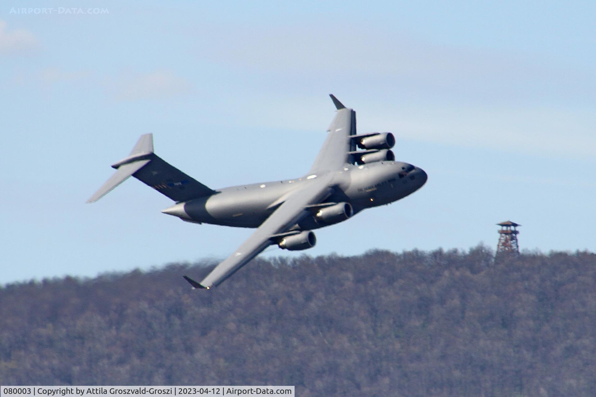 080003, 2009 Boeing C-17A Globemaster III C/N F-211, Veszprém, Jutas-Újmajor Hungarian Air Force training base