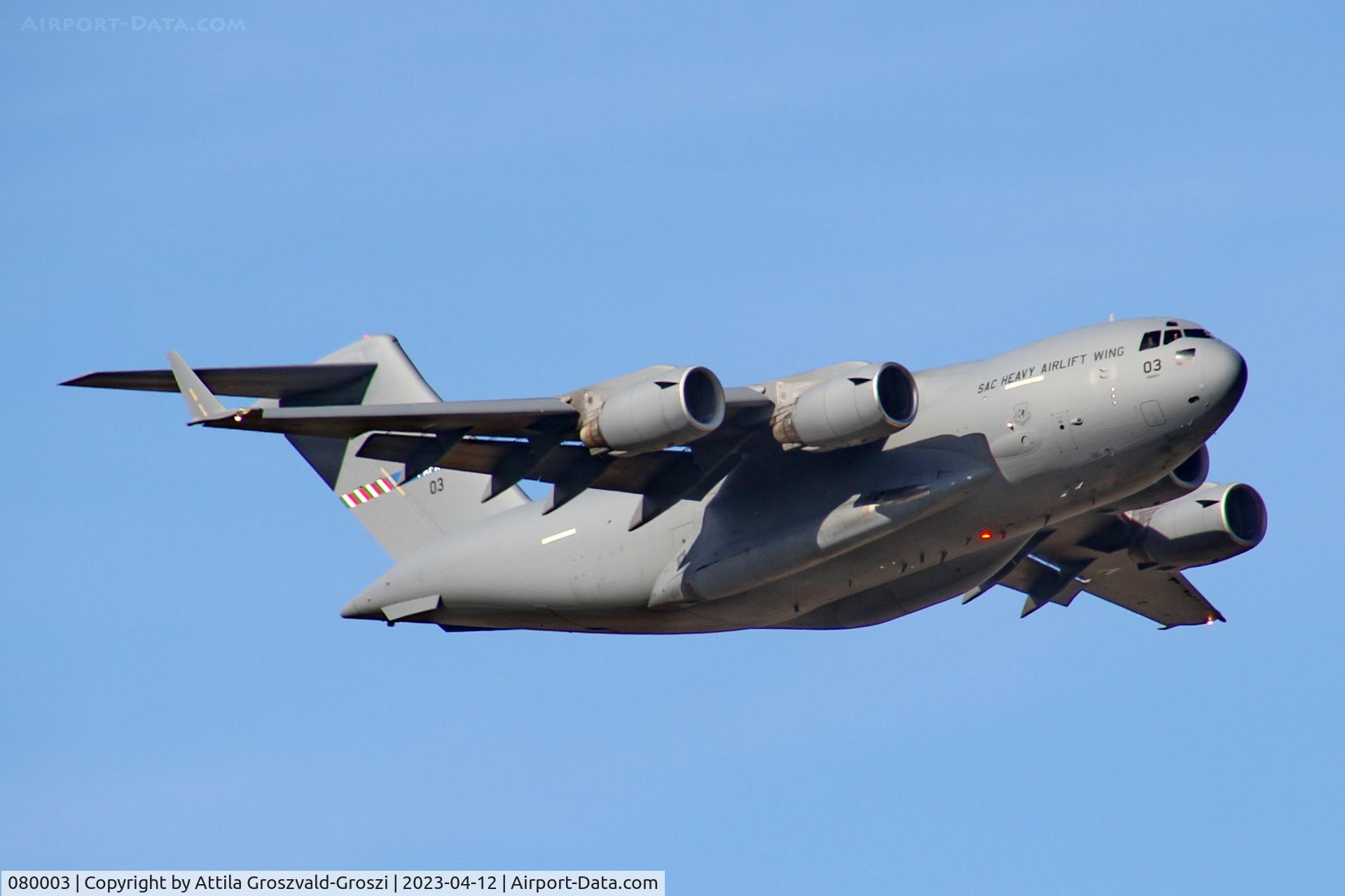 080003, 2009 Boeing C-17A Globemaster III C/N F-211, Veszprém, Jutas-Újmajor Hungarian Air Force training base