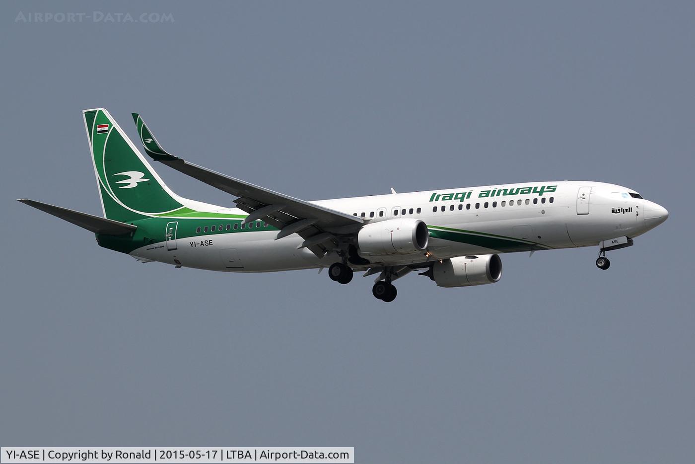 YI-ASE, 2013 Boeing 737-81Z C/N 40104, at ist