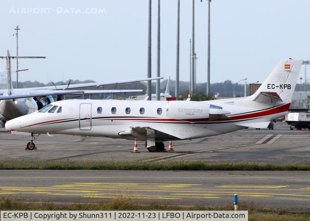 EC-KPB, 2007 Cessna 560XLS Citation Excel C/N 560-5753, Parked at the General Aviation area...