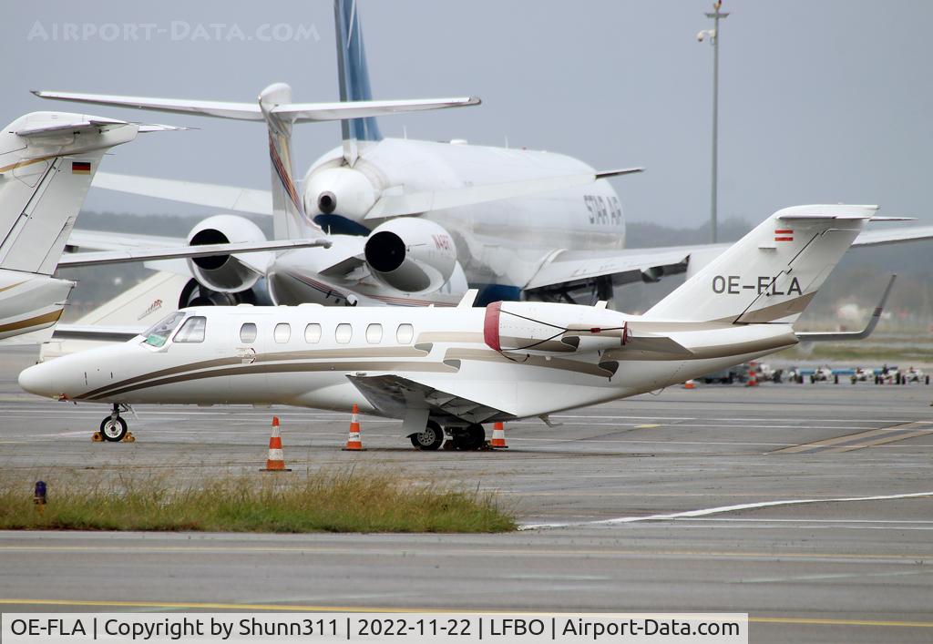 OE-FLA, Cessna 525A CitationJet CJ2+ C/N 525A-0365, Parked at the General Aviation area...