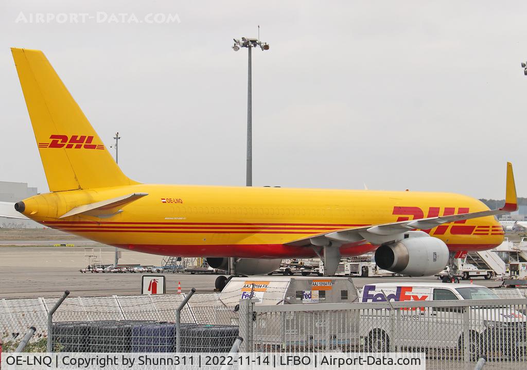 OE-LNQ, 2002 Boeing 757-223 C/N 31308, Parked at the Cargo apron...