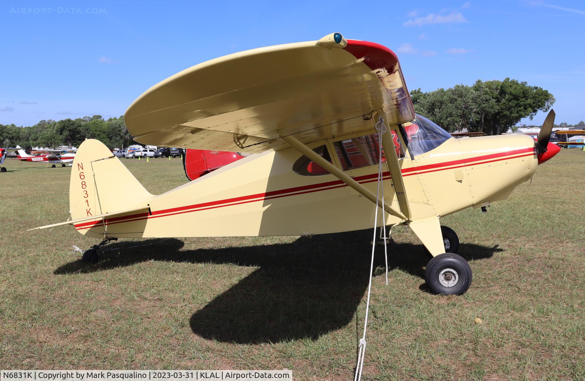 N6831K, 1949 Piper PA-16 Clipper C/N 16-667, Piper PA-16