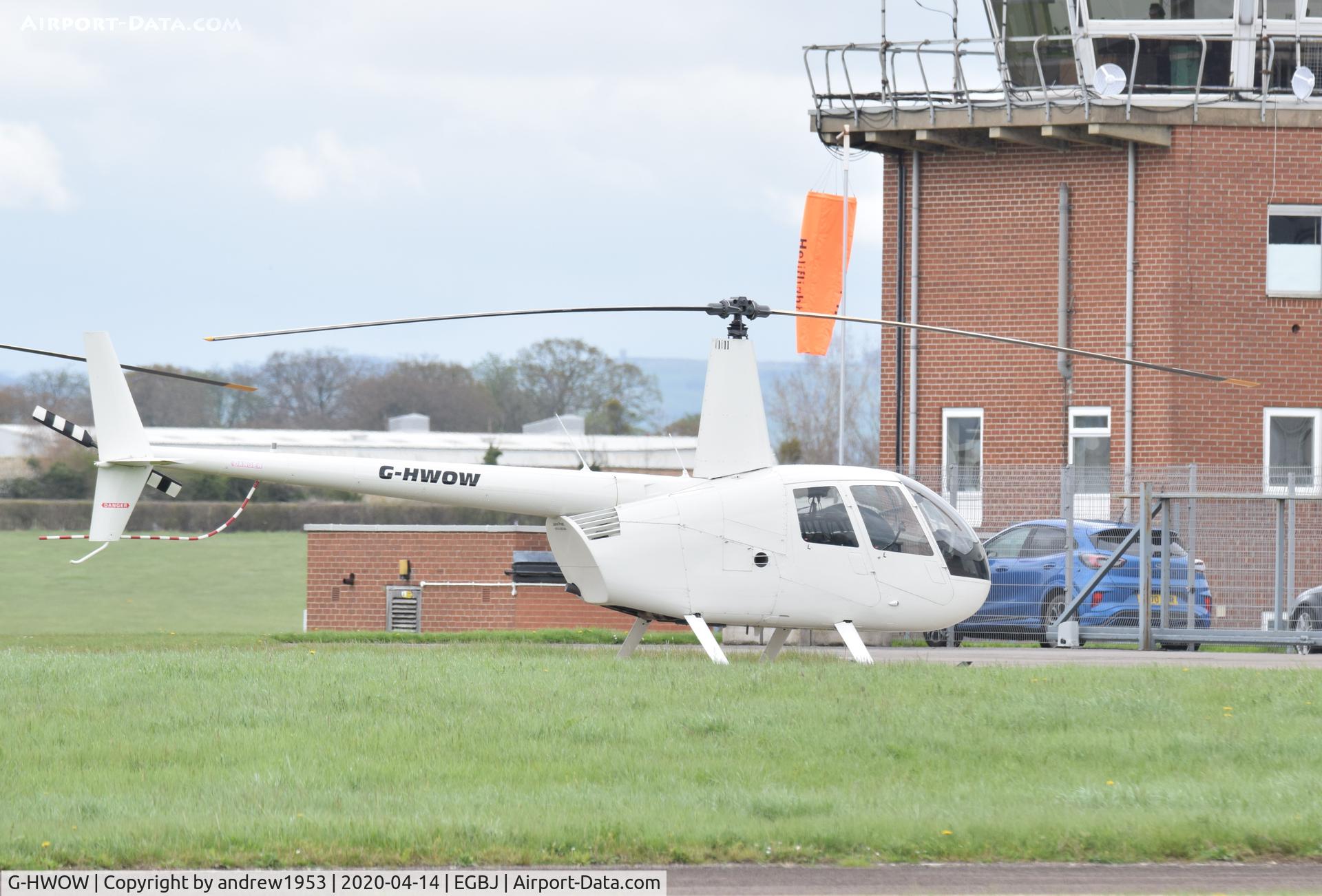 G-HWOW, 2012 Robinson R44 Clipper C/N 2219, G-HWOW at Gloucestershire Airport.