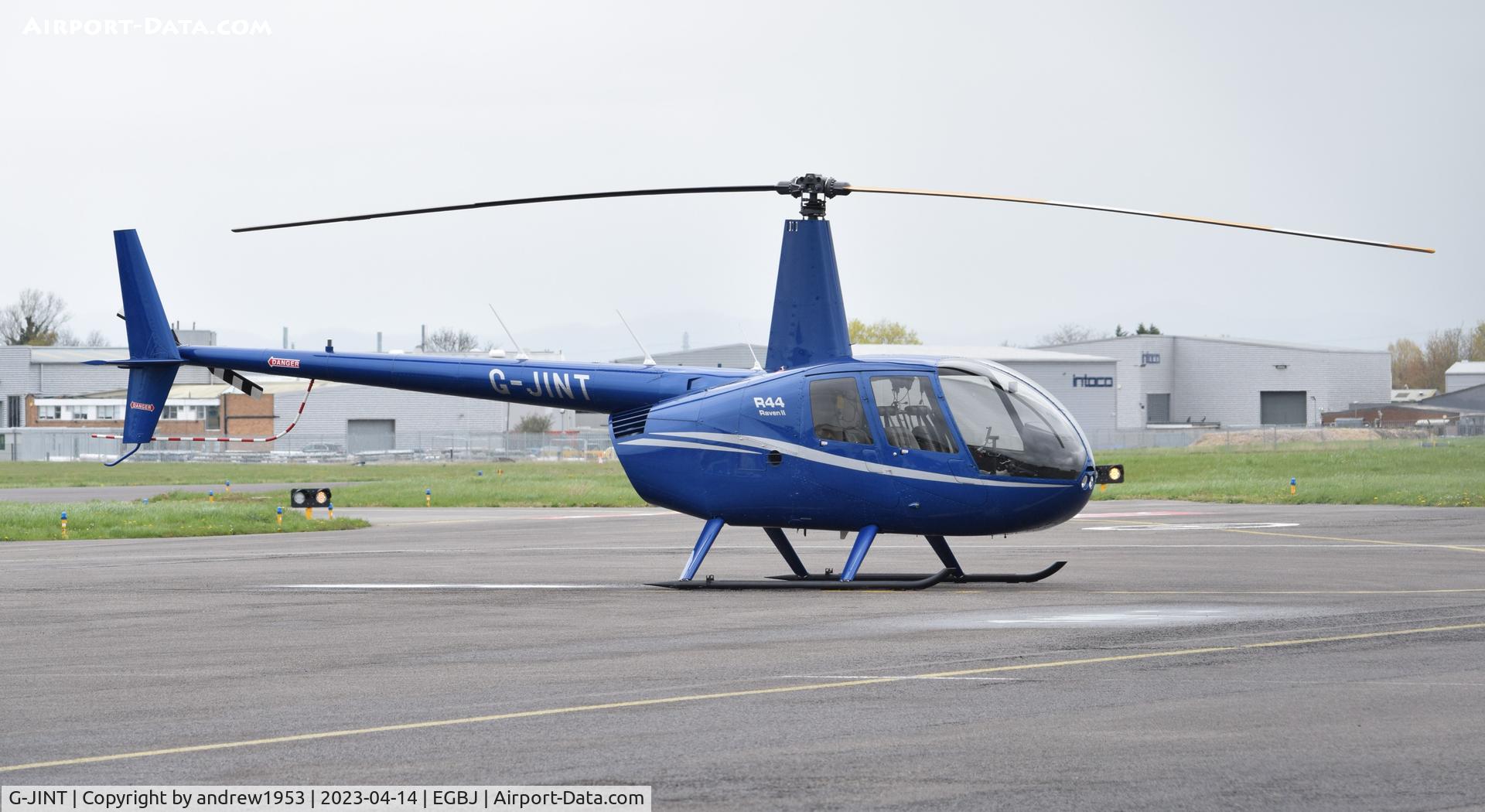 G-JINT, 2022 Robinson R44 Raven II C/N 14529, G-JINT at Gloucestershire Airport.