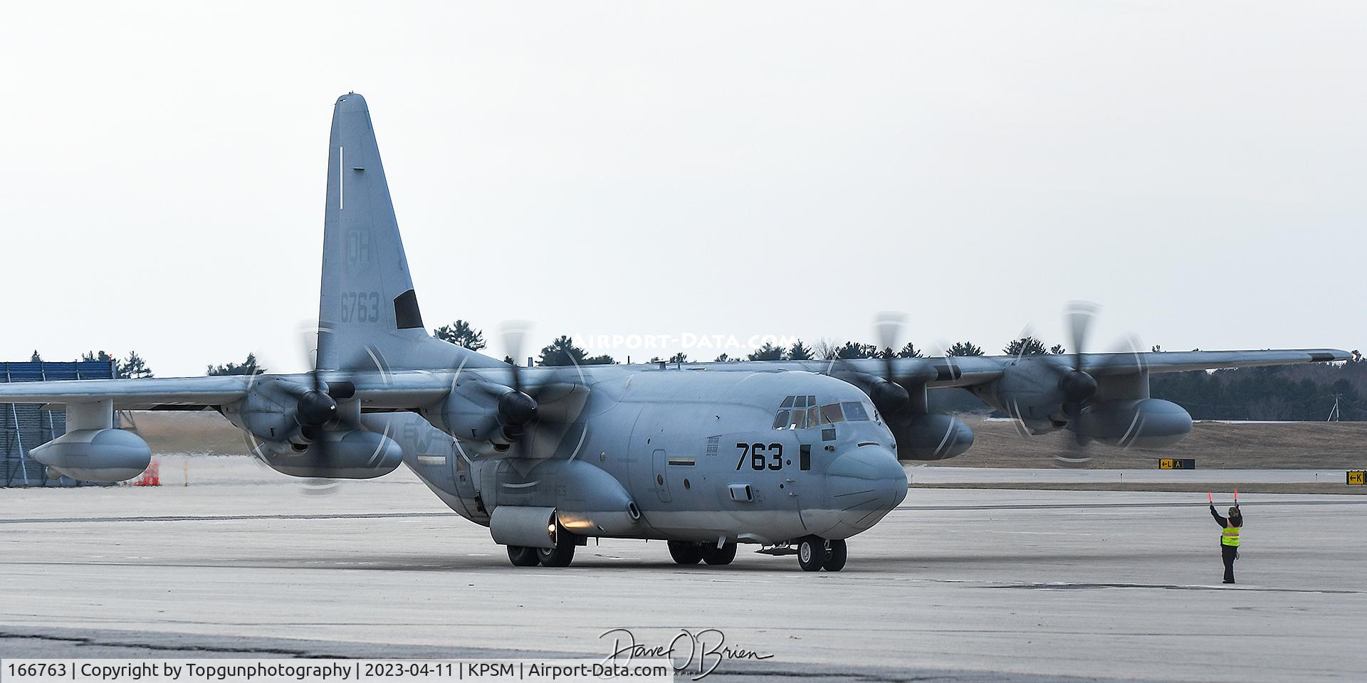 166763, Lockheed KC-130J Hercules C/N 382, RANGER10 of VMGR-452 stops into PSM
