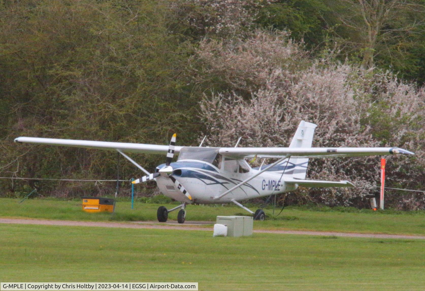 G-MPLE, 2007 Cessna 182T Skylane C/N 18282039, Privately owned in London N5 & parked at Stapleford Tawney, Essex.