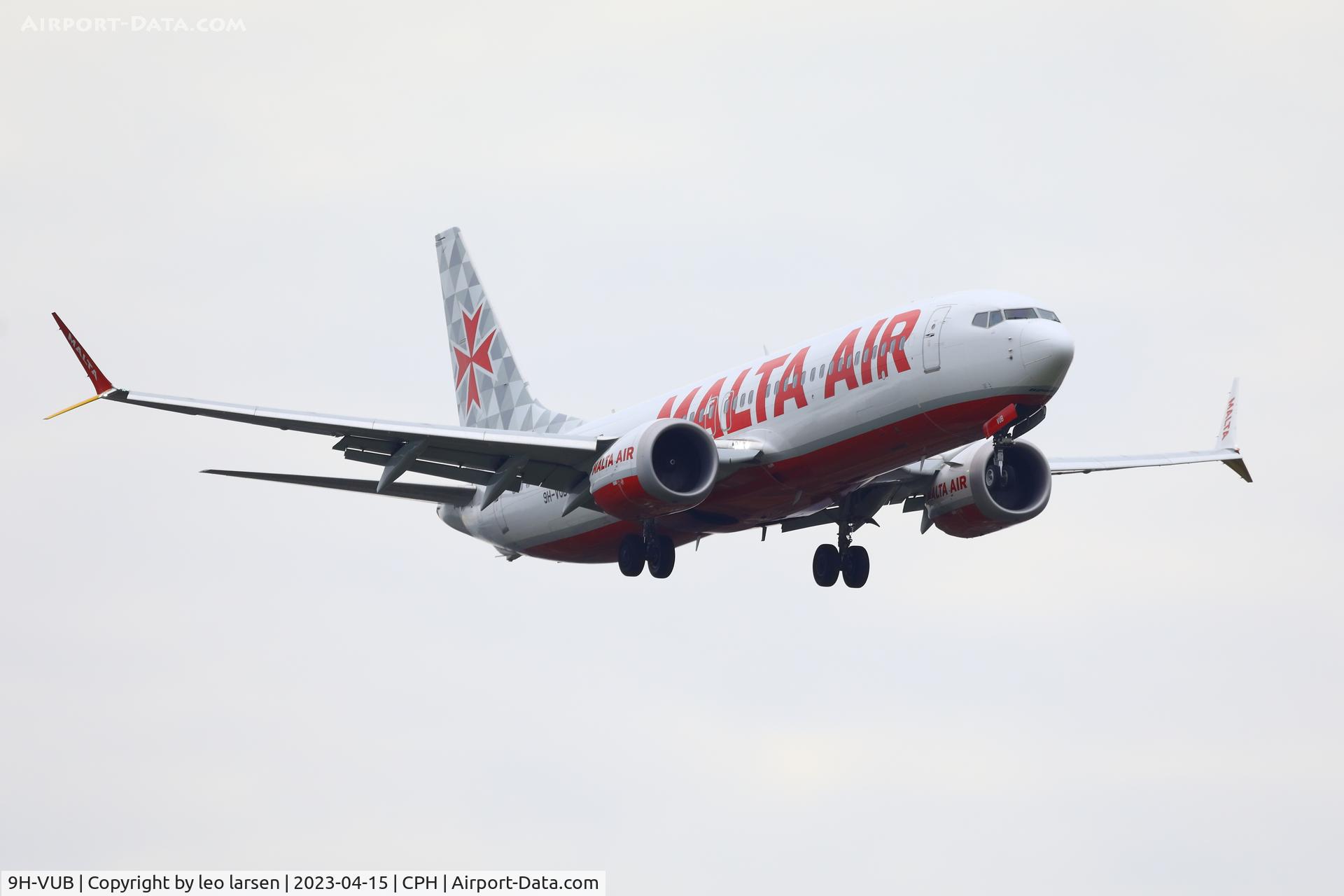 9H-VUB, 2021 Boeing 737-8-200 MAX C/N 65877, Copenhagen 15.4.2023