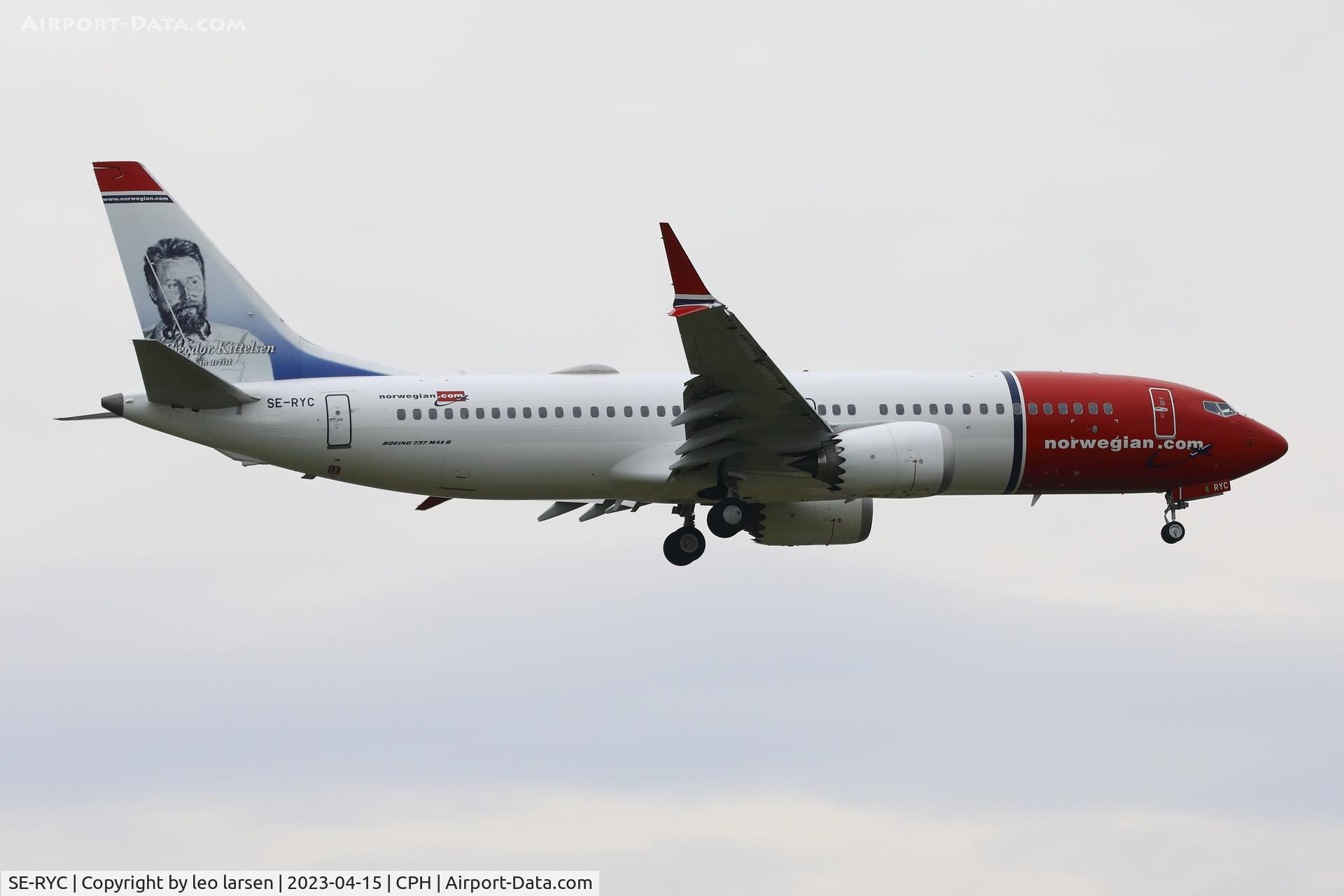 SE-RYC, 2018 Boeing 737-8 MAX C/N 63971, Copenhagen 15.4.2023