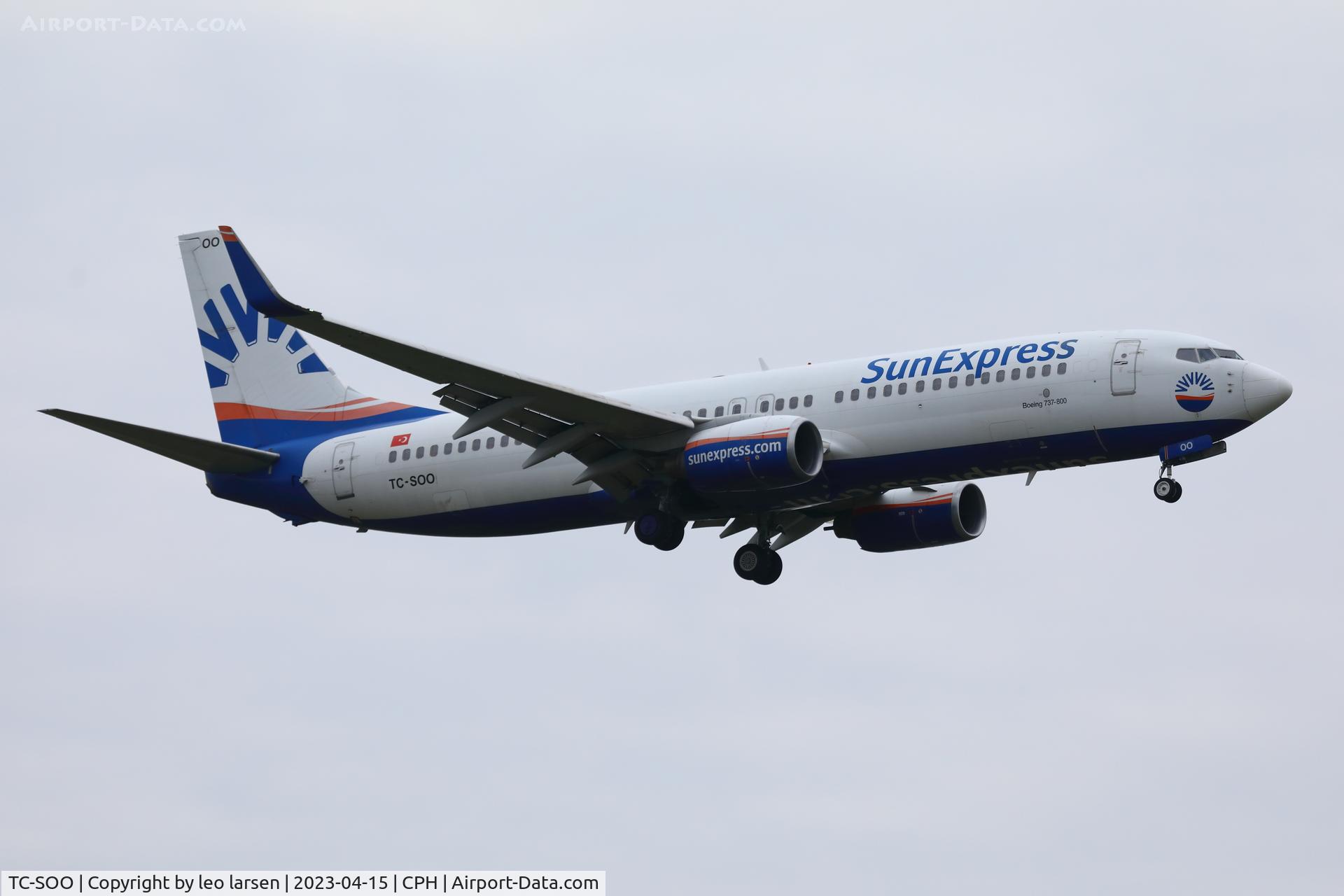 TC-SOO, 2004 Boeing 737-8AS C/N 33558, Copenhagen 15.4.2023