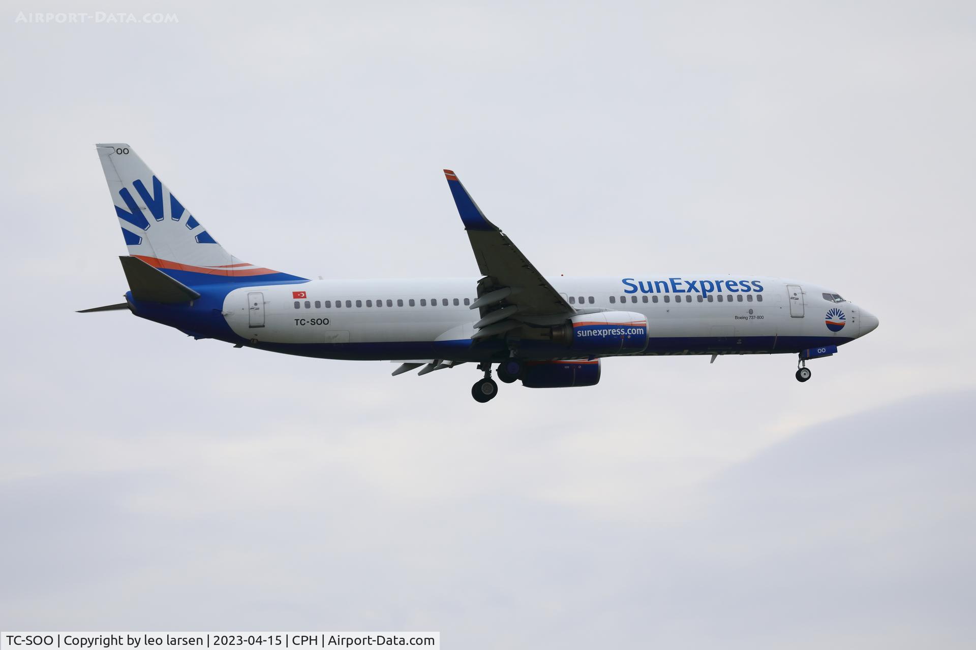 TC-SOO, 2004 Boeing 737-8AS C/N 33558, Copenhagen 15.4.2023