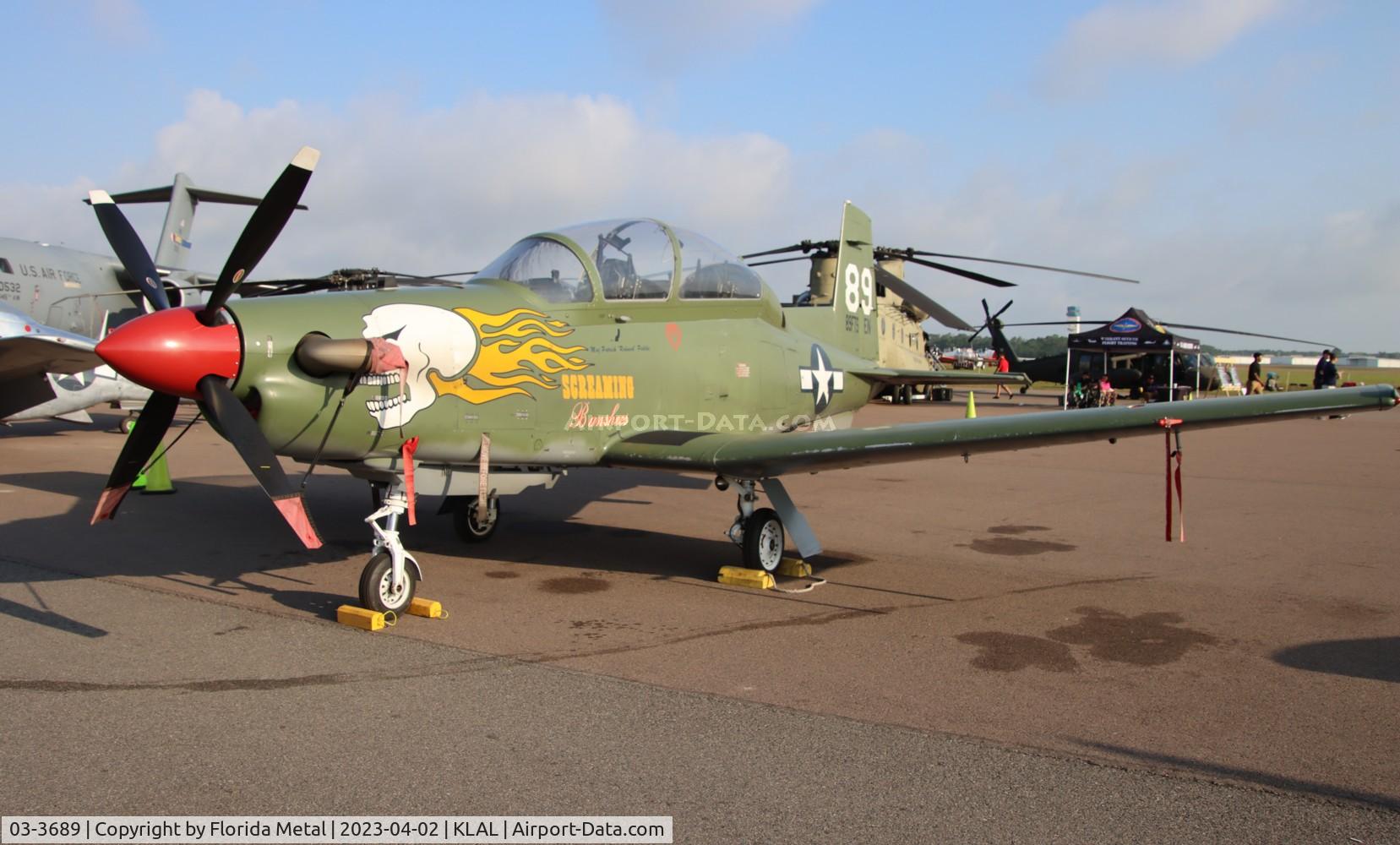 03-3689, 2003 Raytheon T-6A Texan II C/N PT-234, Sun N Fun 2023 LAL