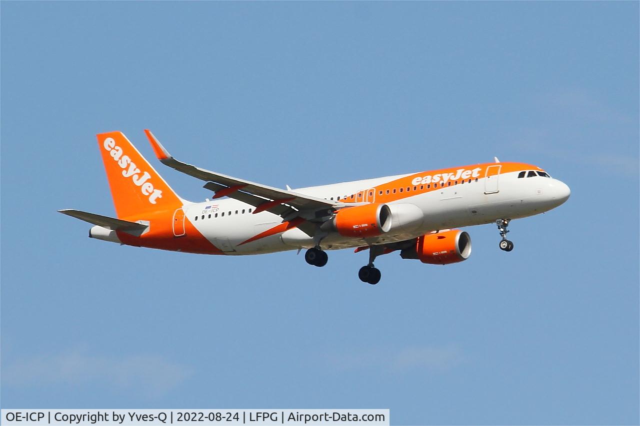 OE-ICP, 2015 Airbus A320-214 C/N 6605, Airbus A320-214, On final rwy 09L, Roissy Charles De Gaulle airport (LFPG-CDG)