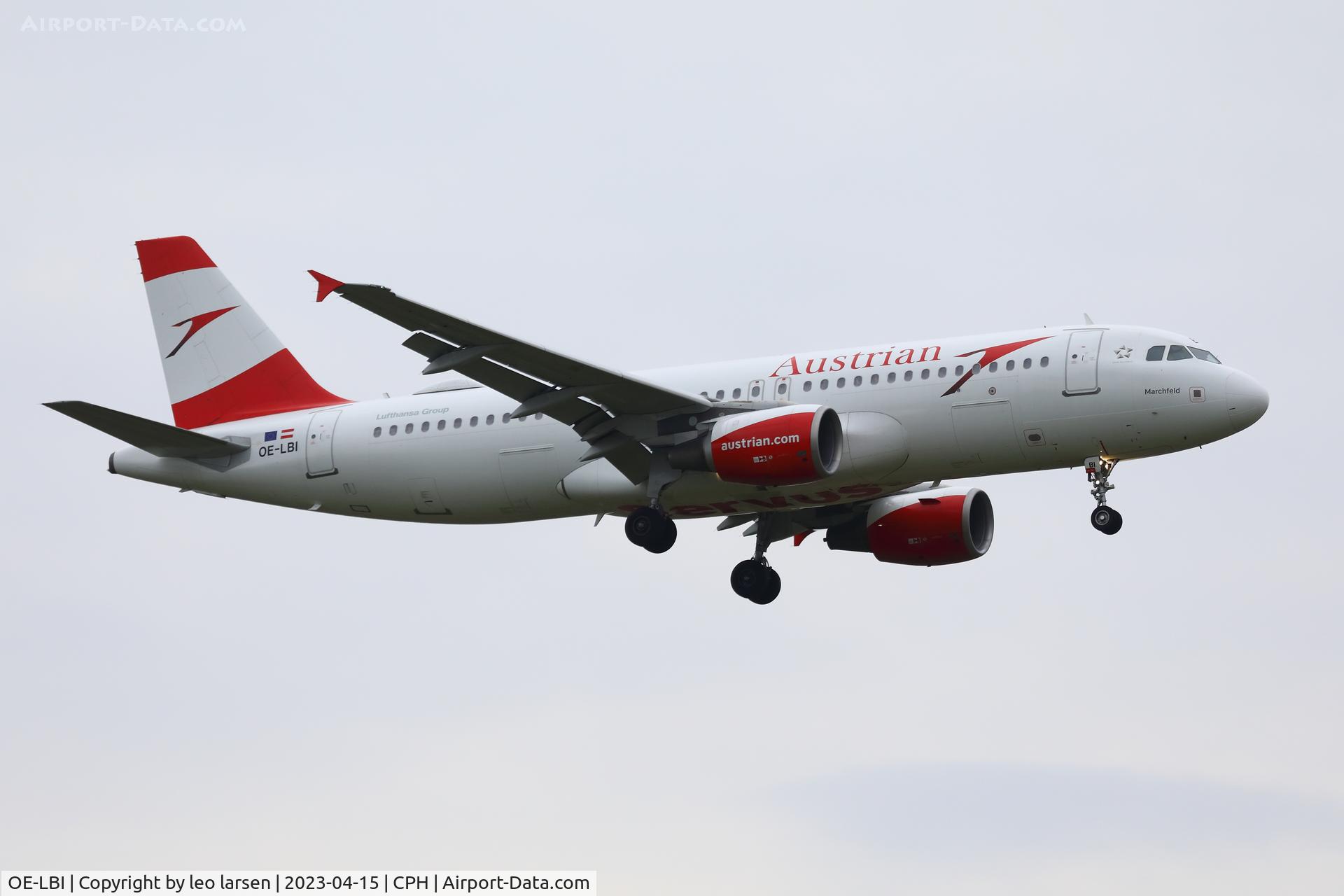 OE-LBI, 2003 Airbus A320-214 C/N 1937, Copenhagen 15.4.2023