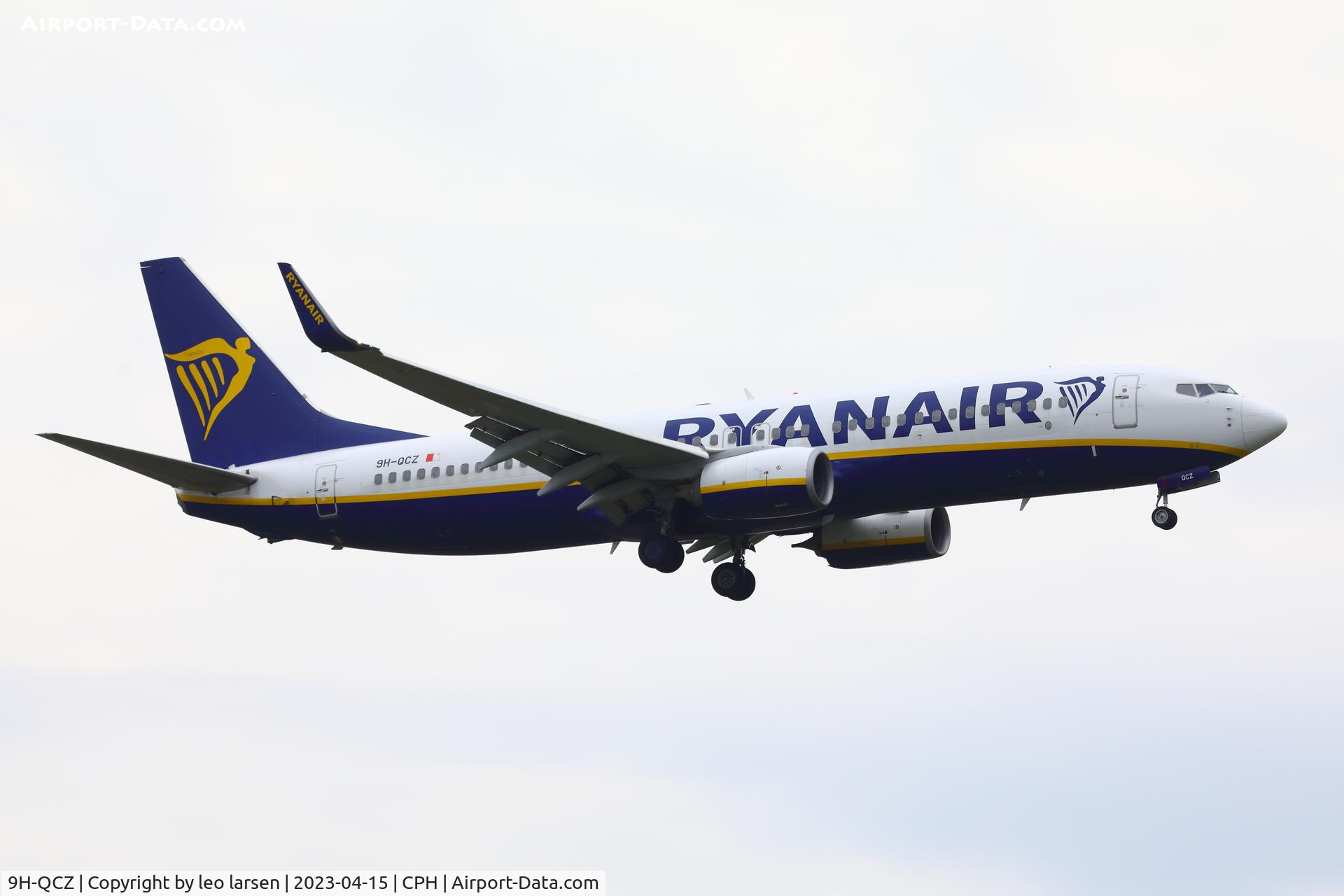 9H-QCZ, 2016 Boeing 737-8AS C/N 44748, Copenhagen 15.4.2023