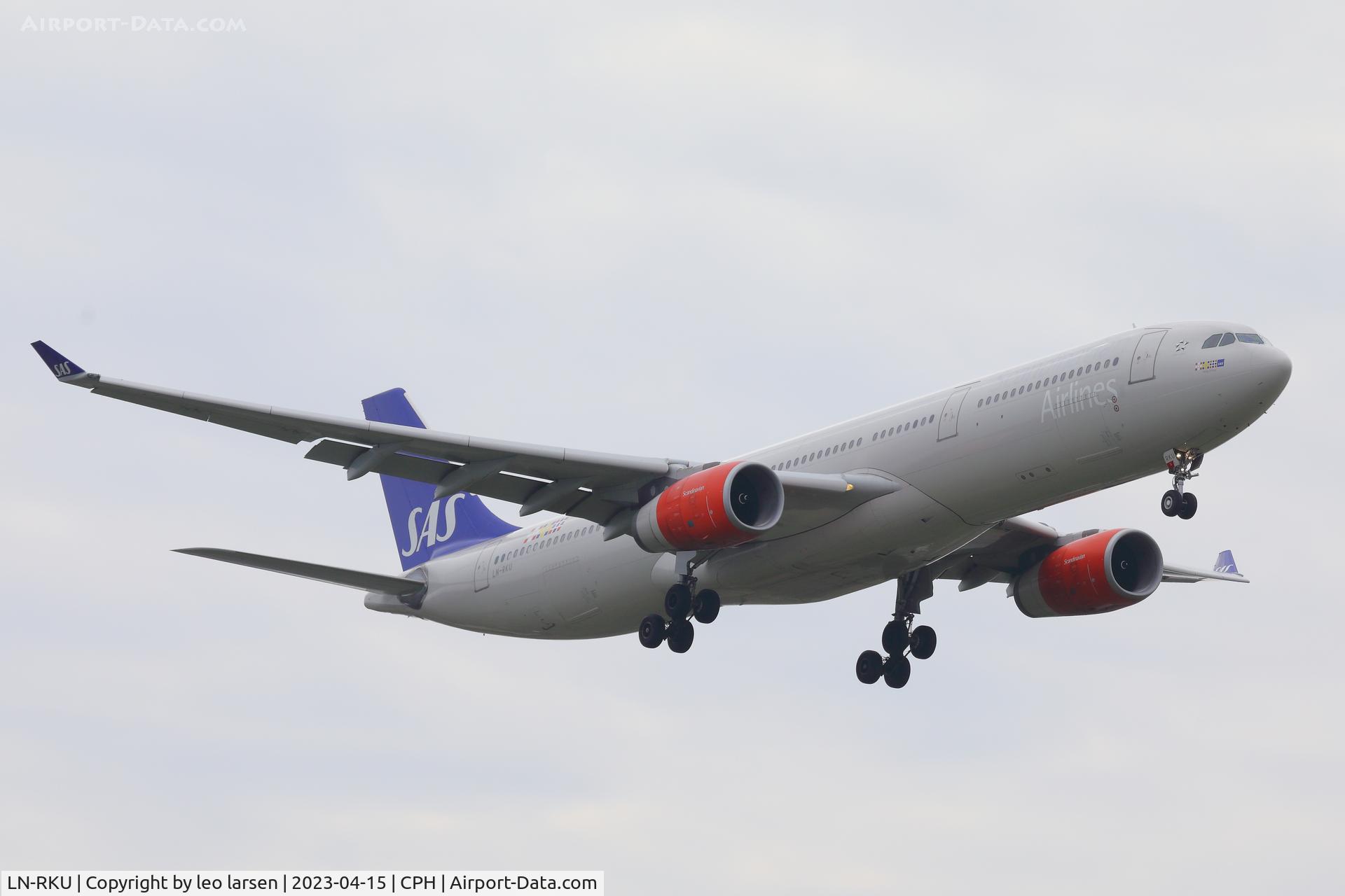 LN-RKU, 2016 Airbus A330-343 C/N 1715, Copenhagen 15.4.2023