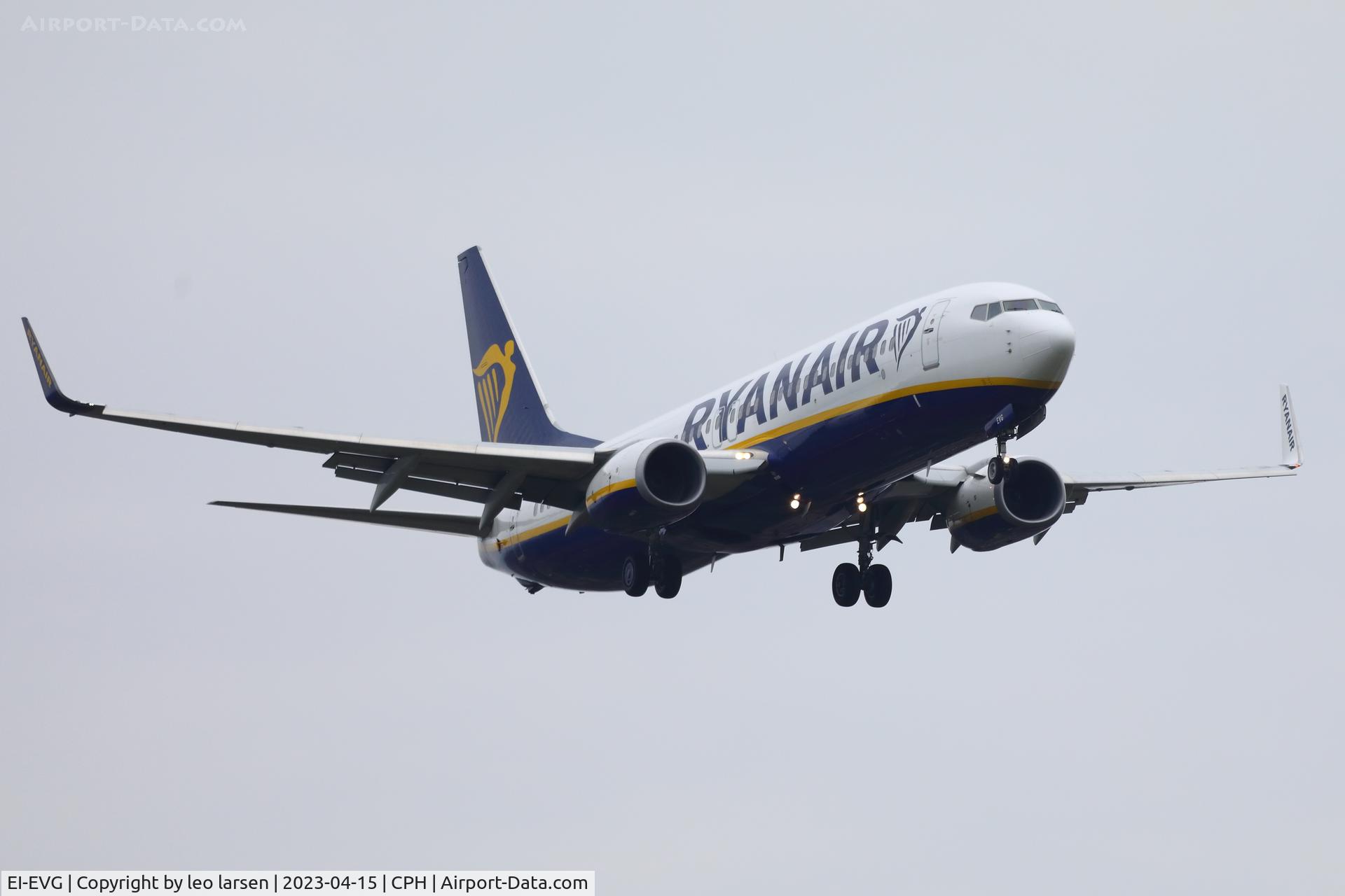 EI-EVG, 2012 Boeing 737-8AS C/N 40292, Copenhagen 15.4.2023
