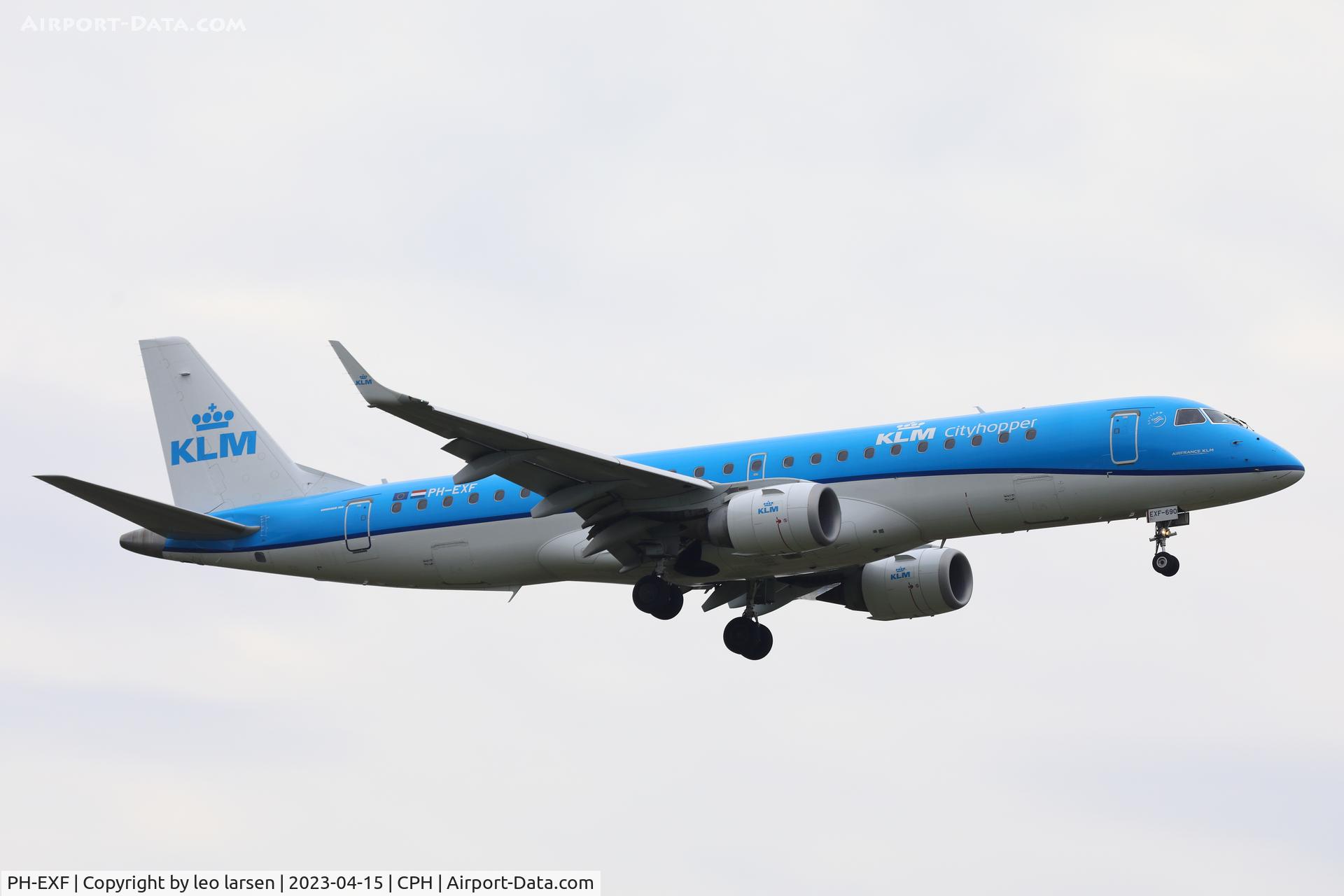 PH-EXF, 2015 Embraer 190STD (ERJ-190-100) C/N 19000690, Copenhagen 15.4.2023