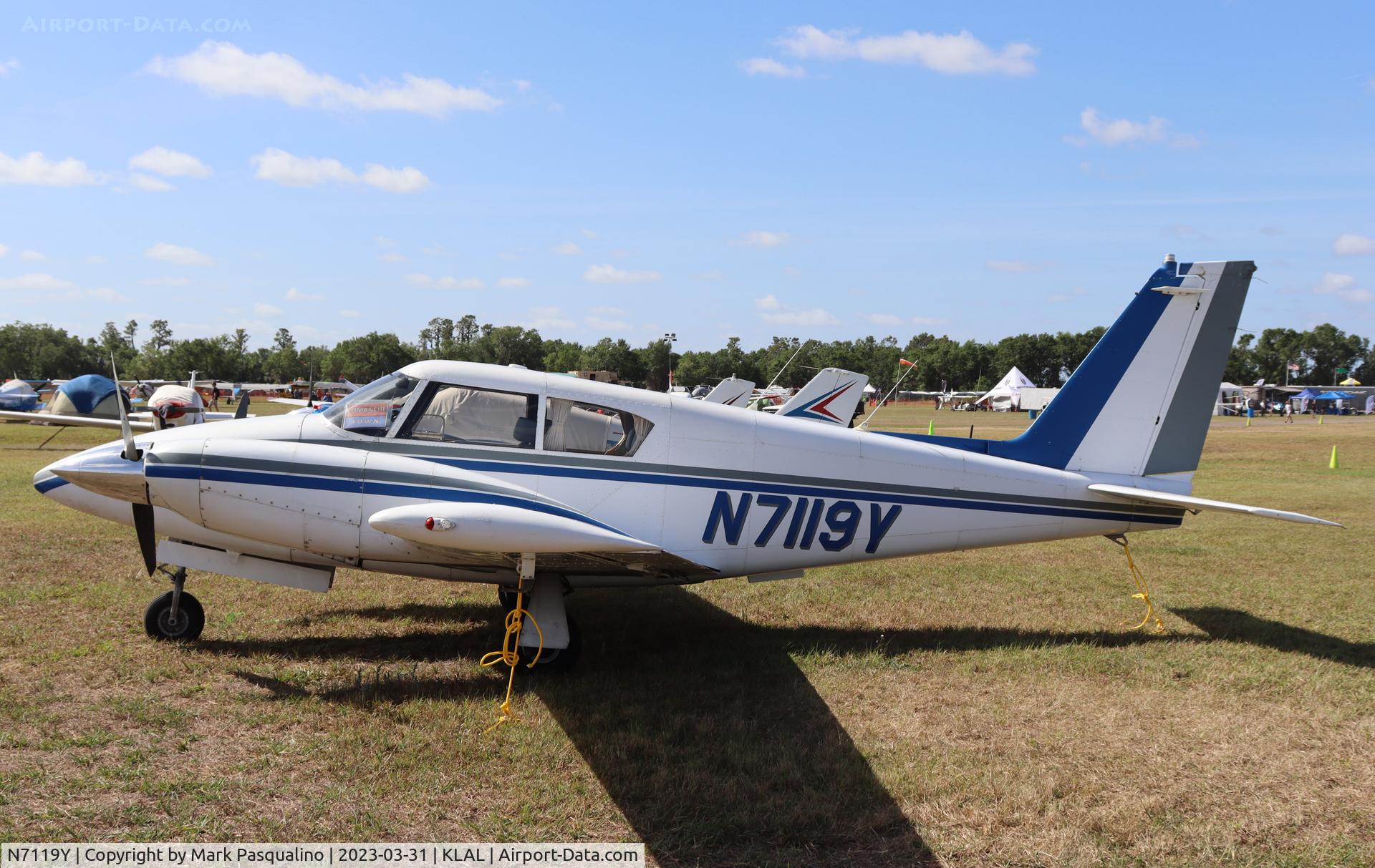 N7119Y, 1963 Piper PA-30 Twin Comanche C/N 30-138, Piper PA-30