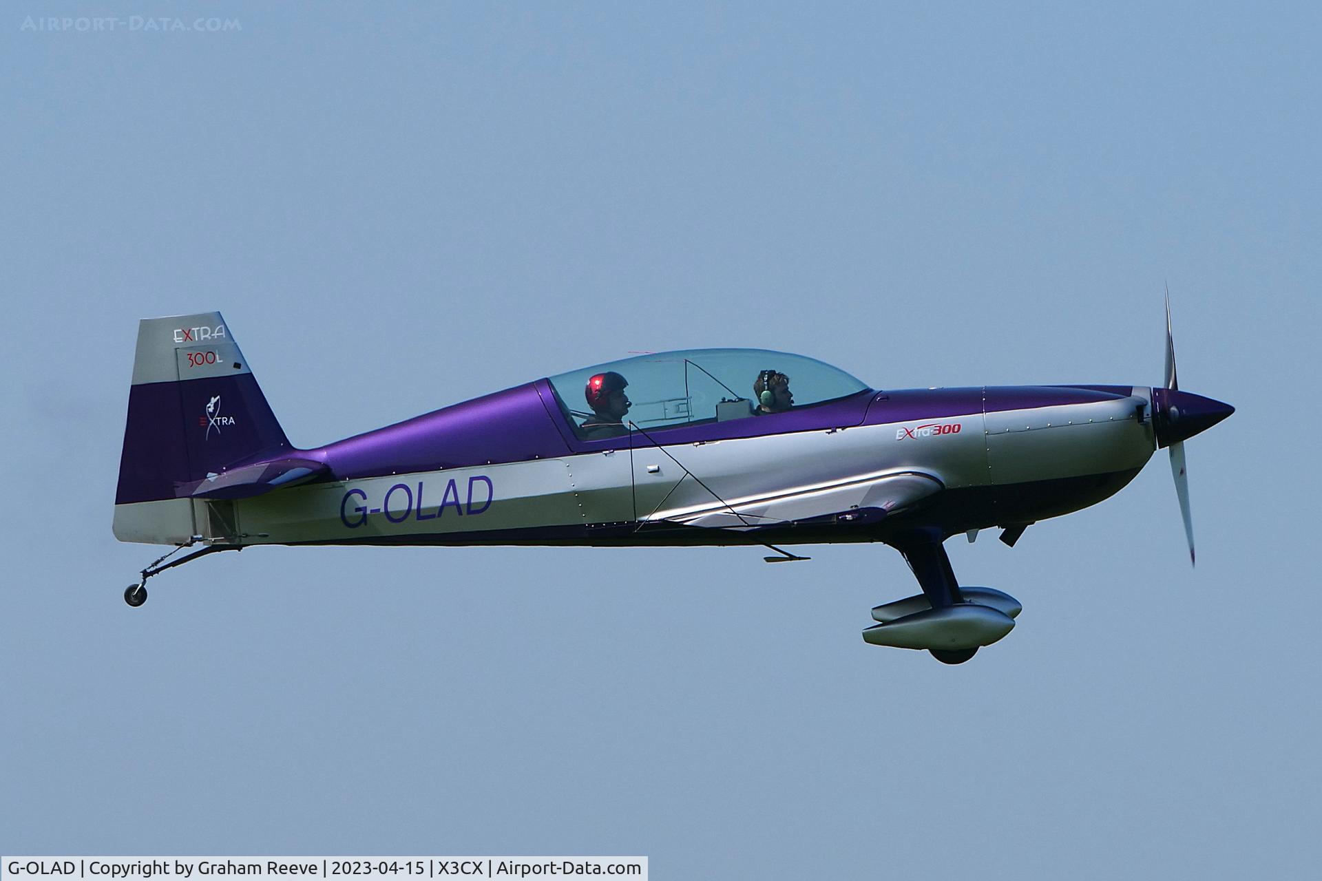 G-OLAD, 2007 Extra EA-300L C/N 1270, Landing at Northrepps.