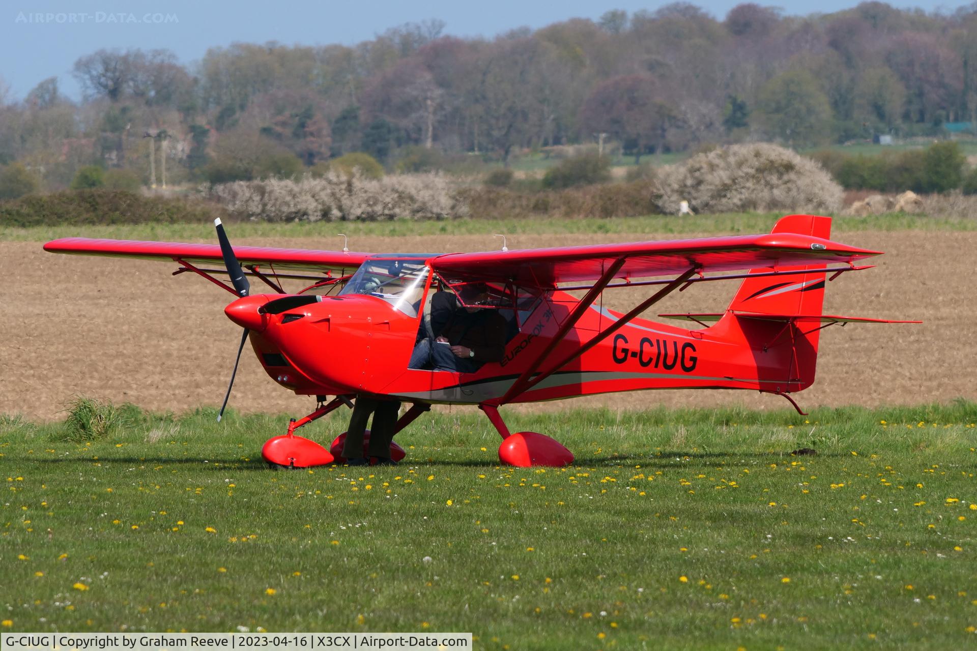 G-CIUG, 2015 Aeropro Eurofox C/N 47515, Parked at Northrepps.