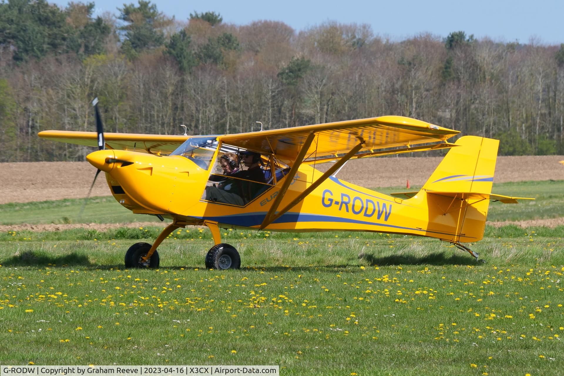 G-RODW, 2021 Ascent Industries EuroFOX 2K C/N 62521, Just landed at Northrepps.