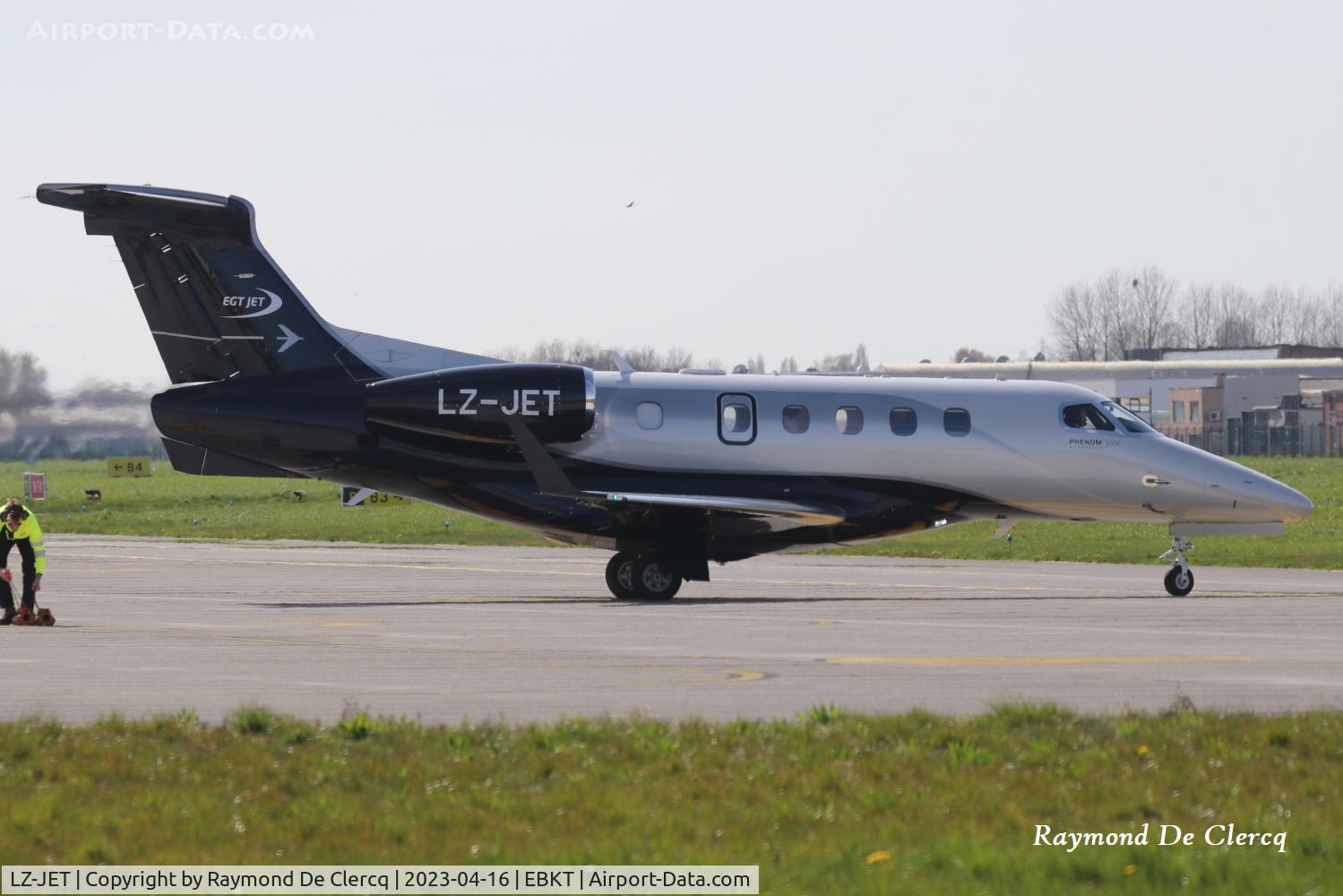 LZ-JET, Embraer 505 Phenom 300E C/N 50500628, At Kortrijk Airport.