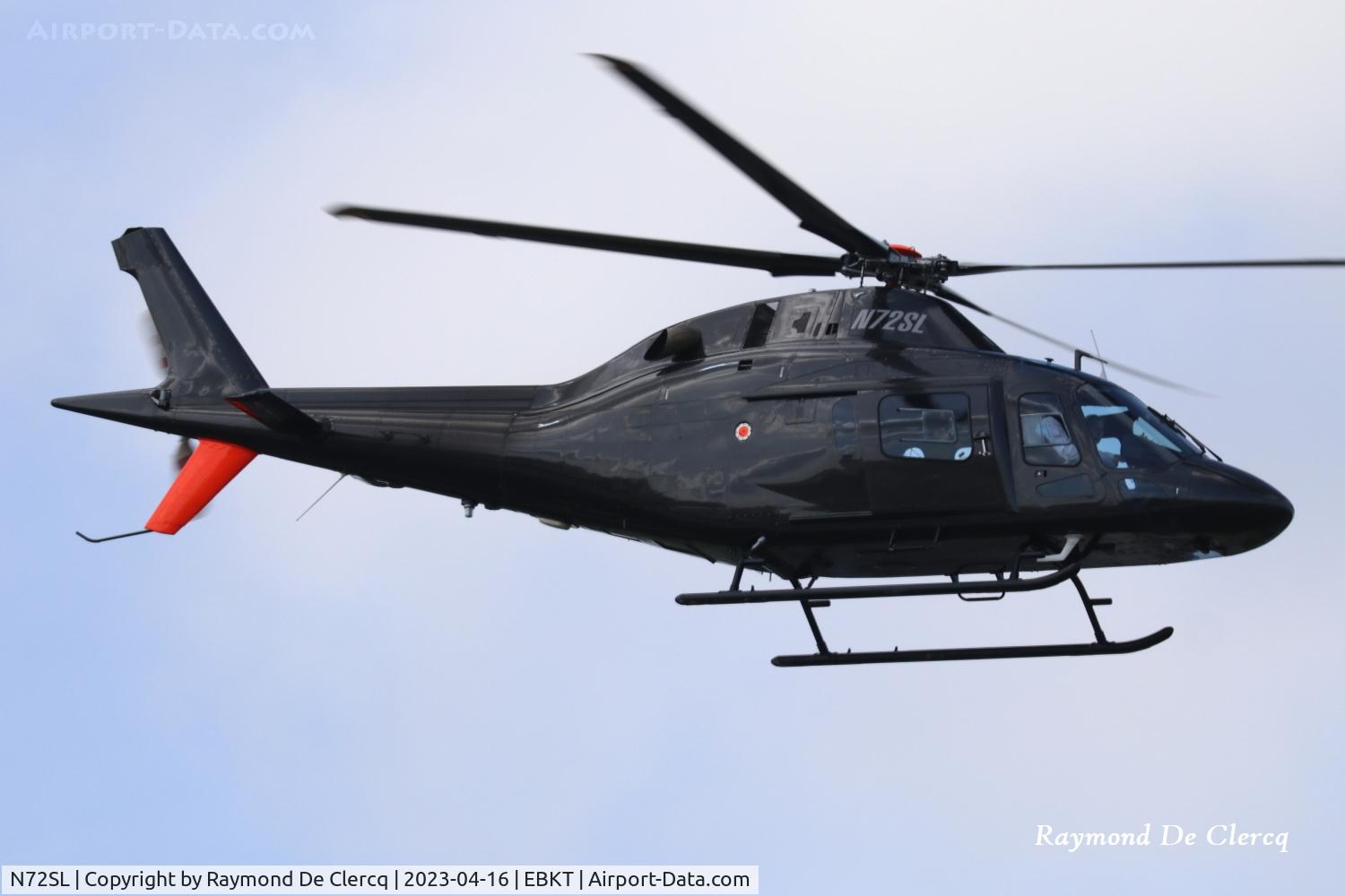 N72SL, 2005 Agusta A-119 C/N 14501, At Kortrijk Airport.