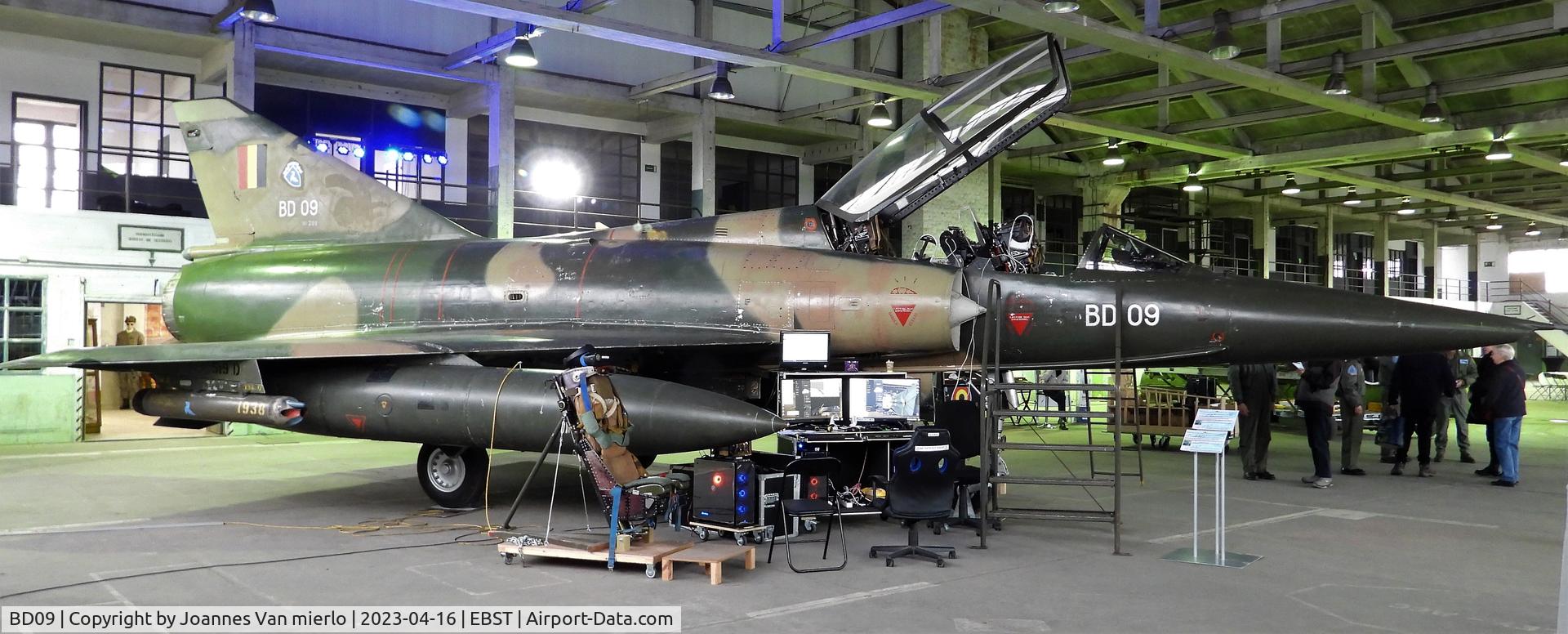 BD09, SABCA Mirage 5BD C/N 209, Stored