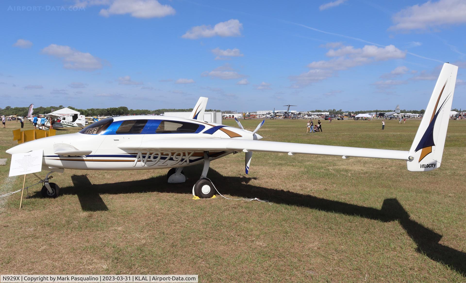 N929X, Velocity Velocity XL5 RG C/N 3RX156, Velocity XL5 RG