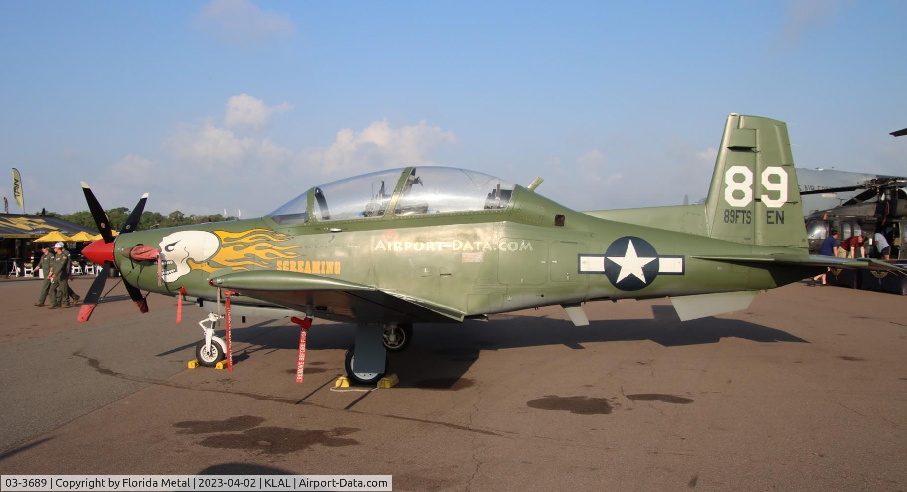 03-3689, 2003 Raytheon T-6A Texan II C/N PT-234, USAF Texan II zx