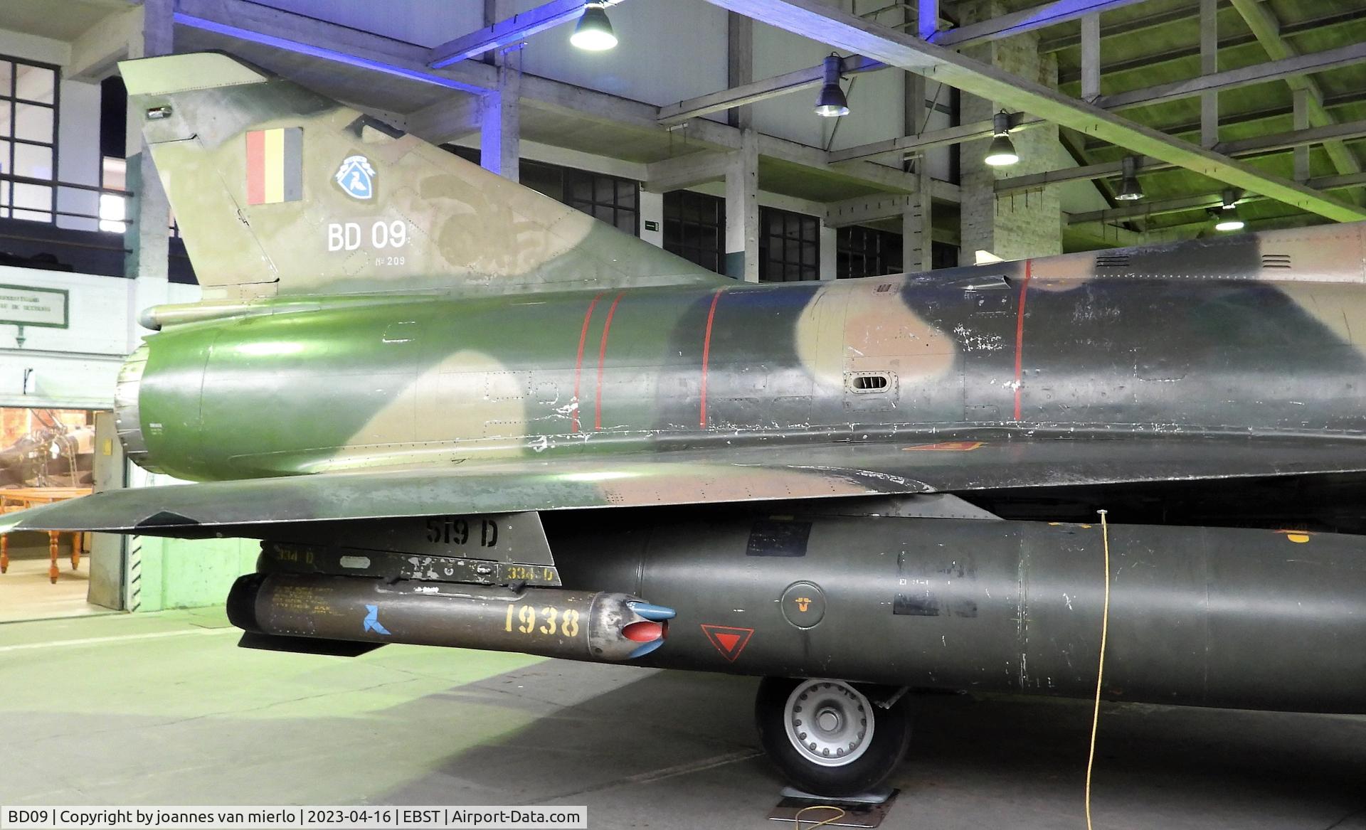 BD09, SABCA Mirage 5BD C/N 209, Stored