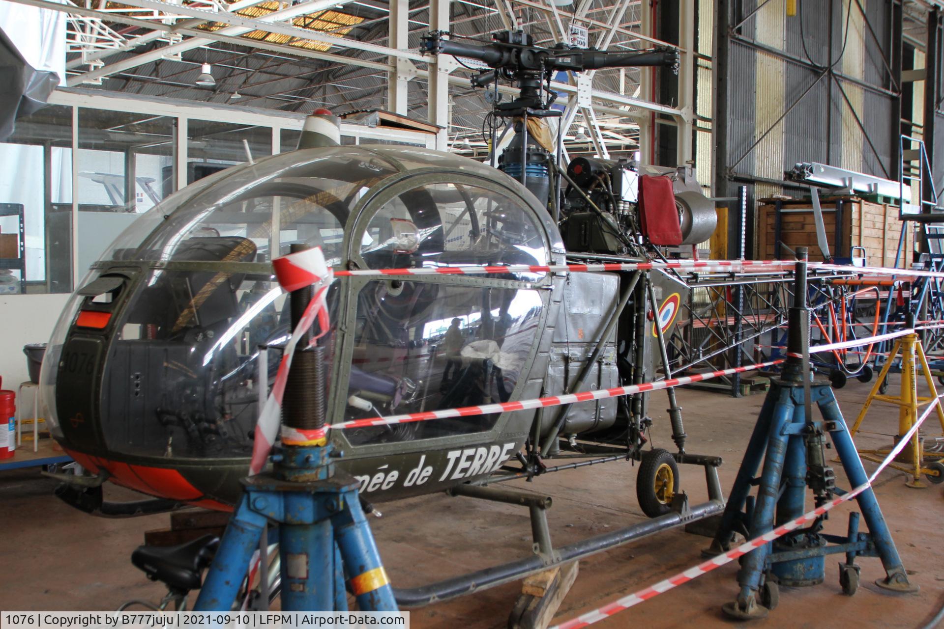 1076, Sud SE-313B Alouette II C/N 1076, during Paris Air Legende 2021