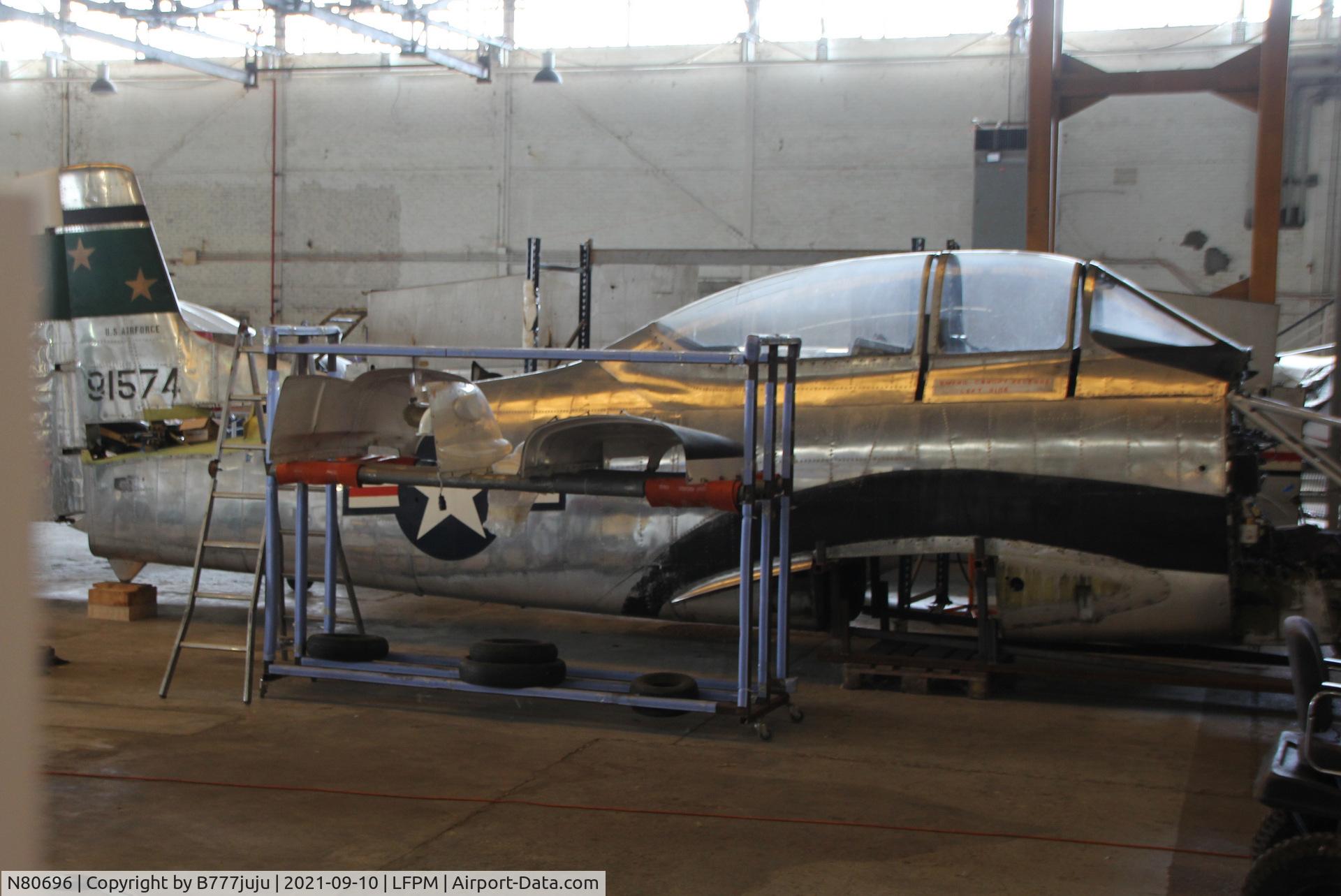 N80696, 1949 North American T-28A Trojan C/N 159-86, new arrival on France